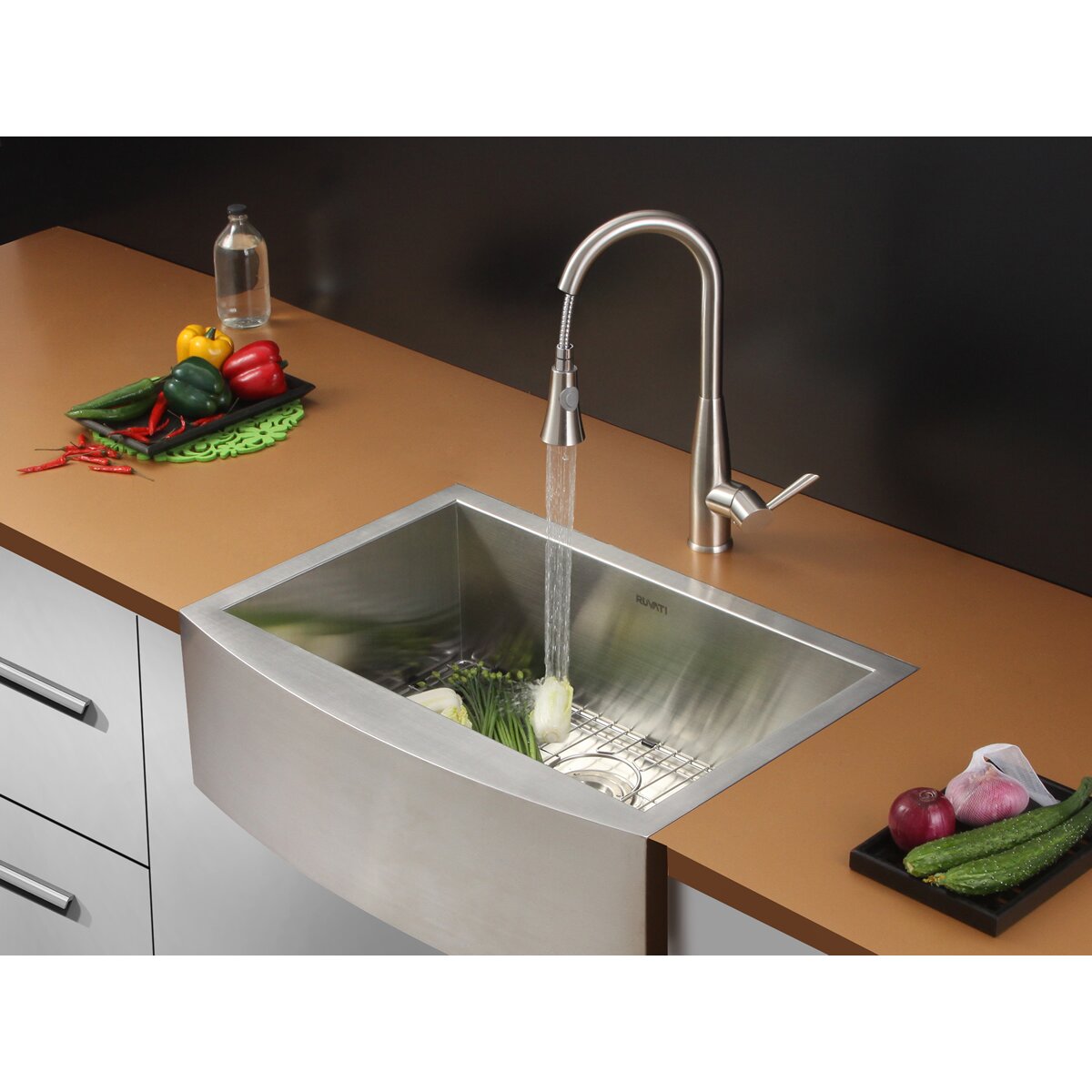 Ruvati 30" x 21" Kitchen Sink with Faucet & Reviews