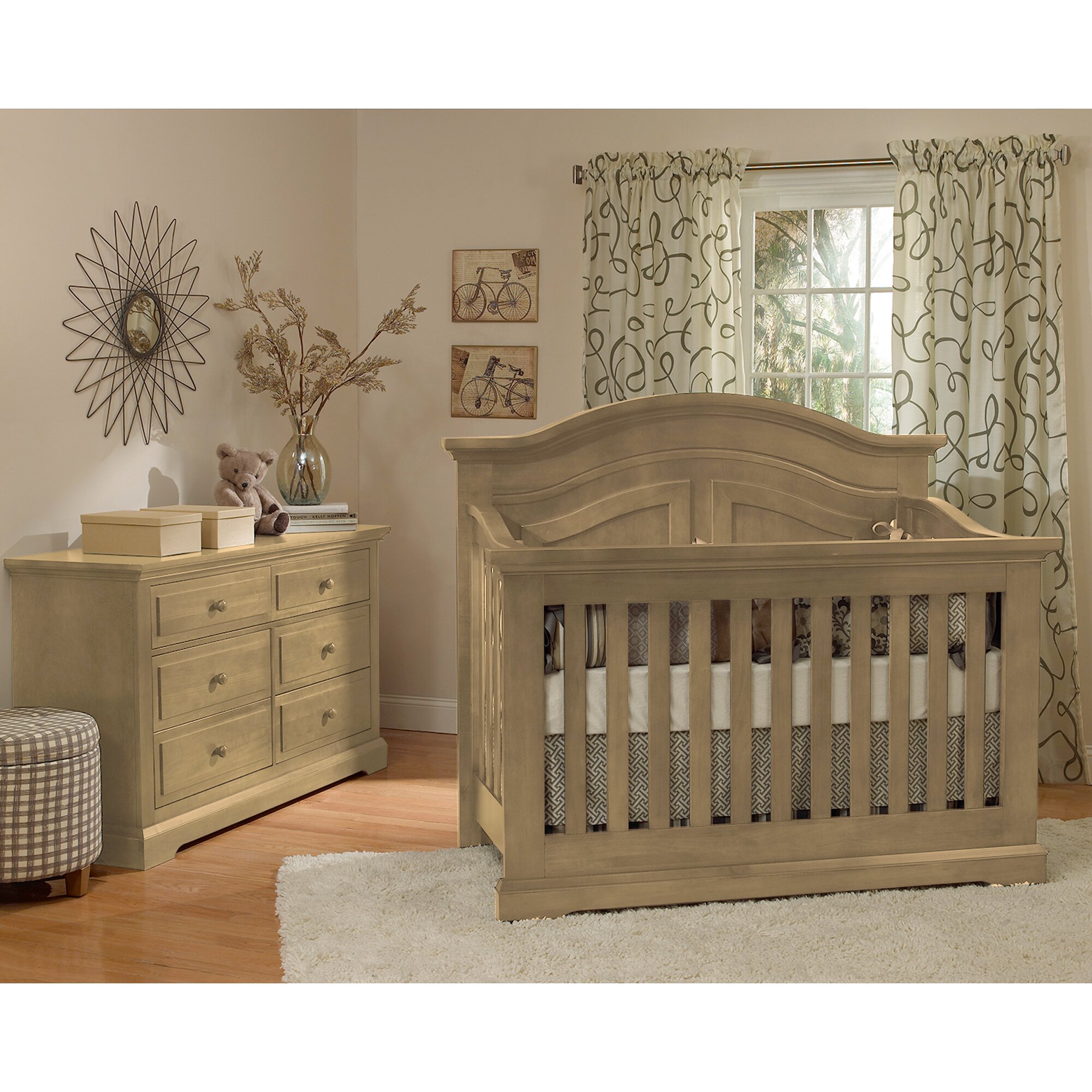 Muniré Furniture Chatham Curved Top Convertible Crib & Reviews Wayfair