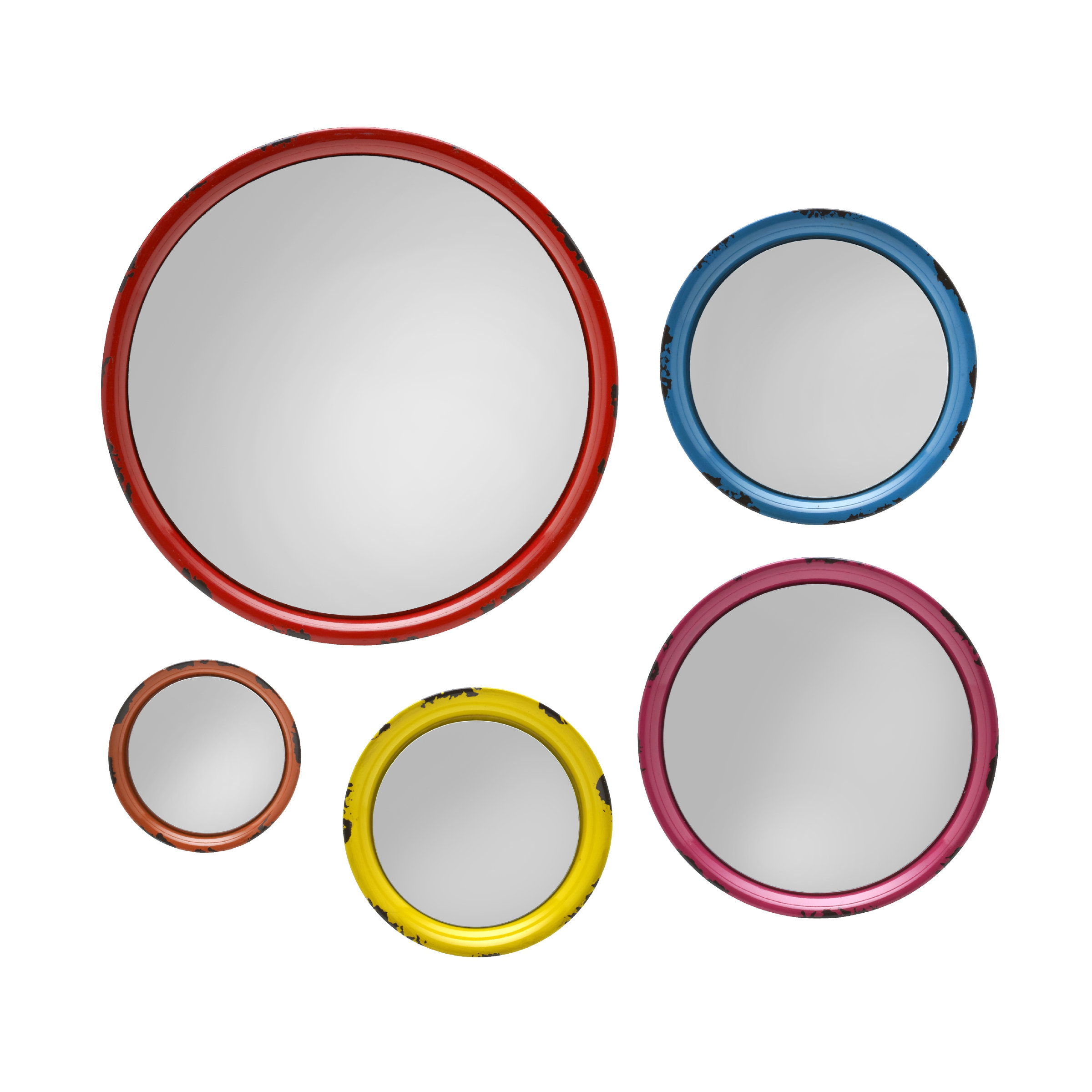Elements 5 Piece Round Wall Mirror Set & Reviews Wayfair