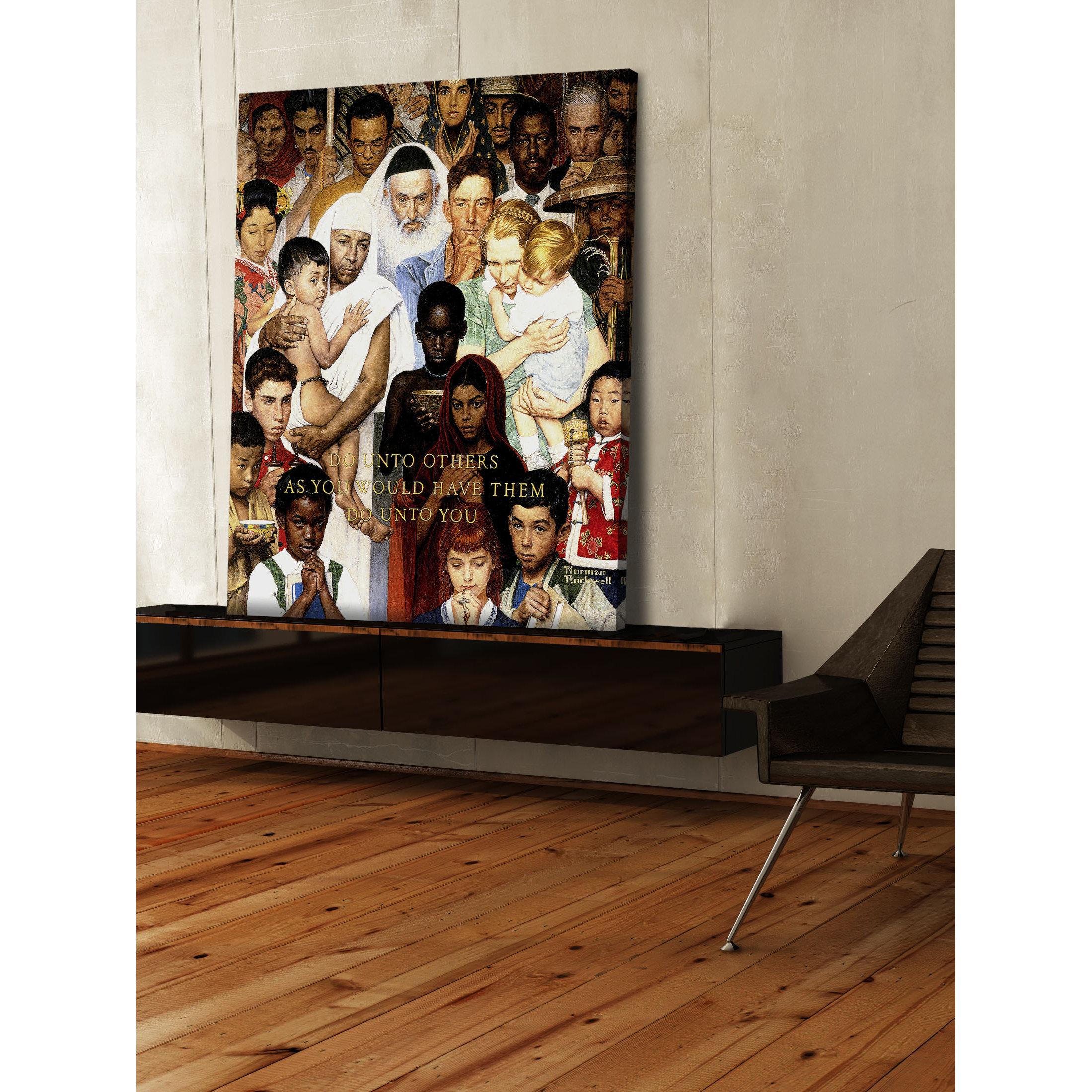 Marmont Hill Golden Rule by Norman Rockwell Painting Print on Wrapped ...