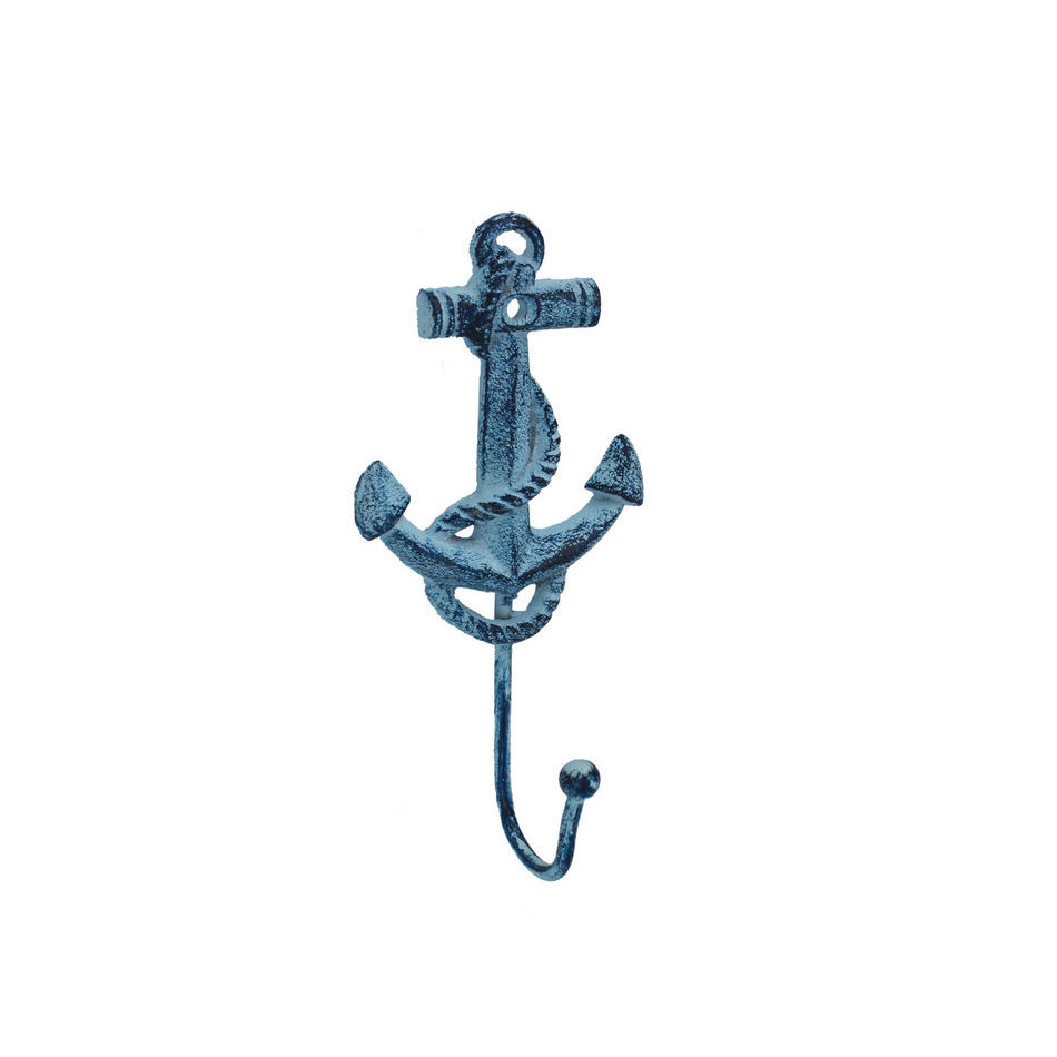 Handcrafted Nautical Decor Anchor 7" Cast Iron Wall Hook & Reviews