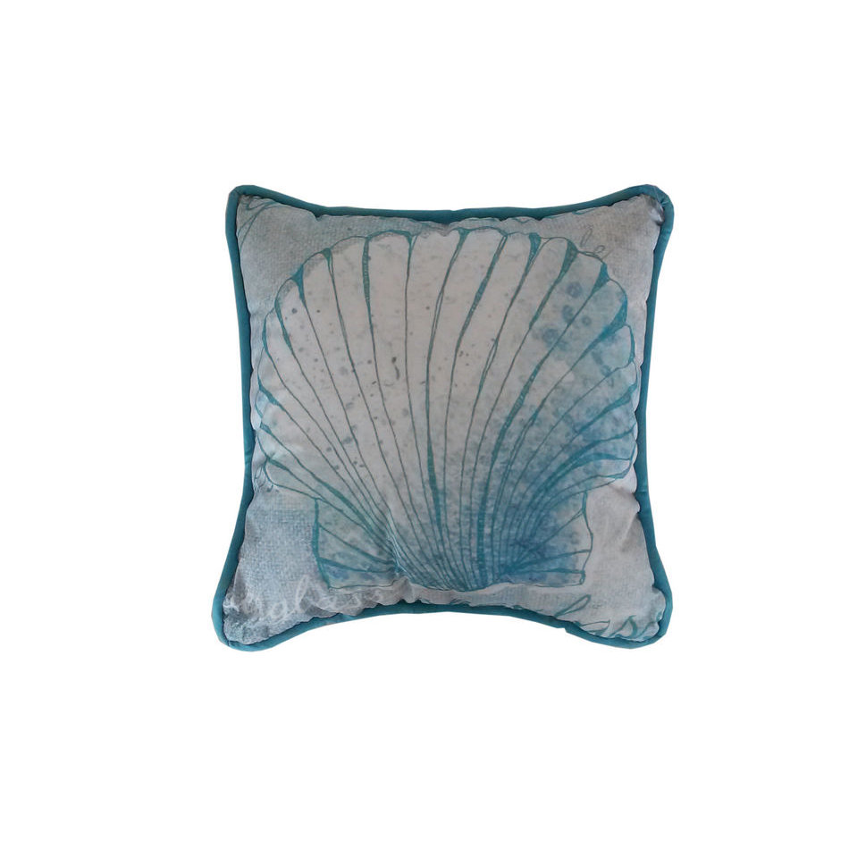 Handcrafted Nautical Decor Seashell Throw Pillow & Reviews Wayfair