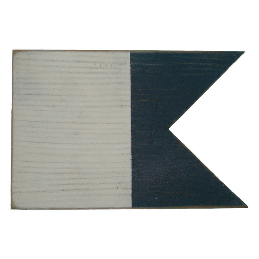 Handcrafted Nautical Decor Letter A Nautical Alphabet Flag Wall Decor