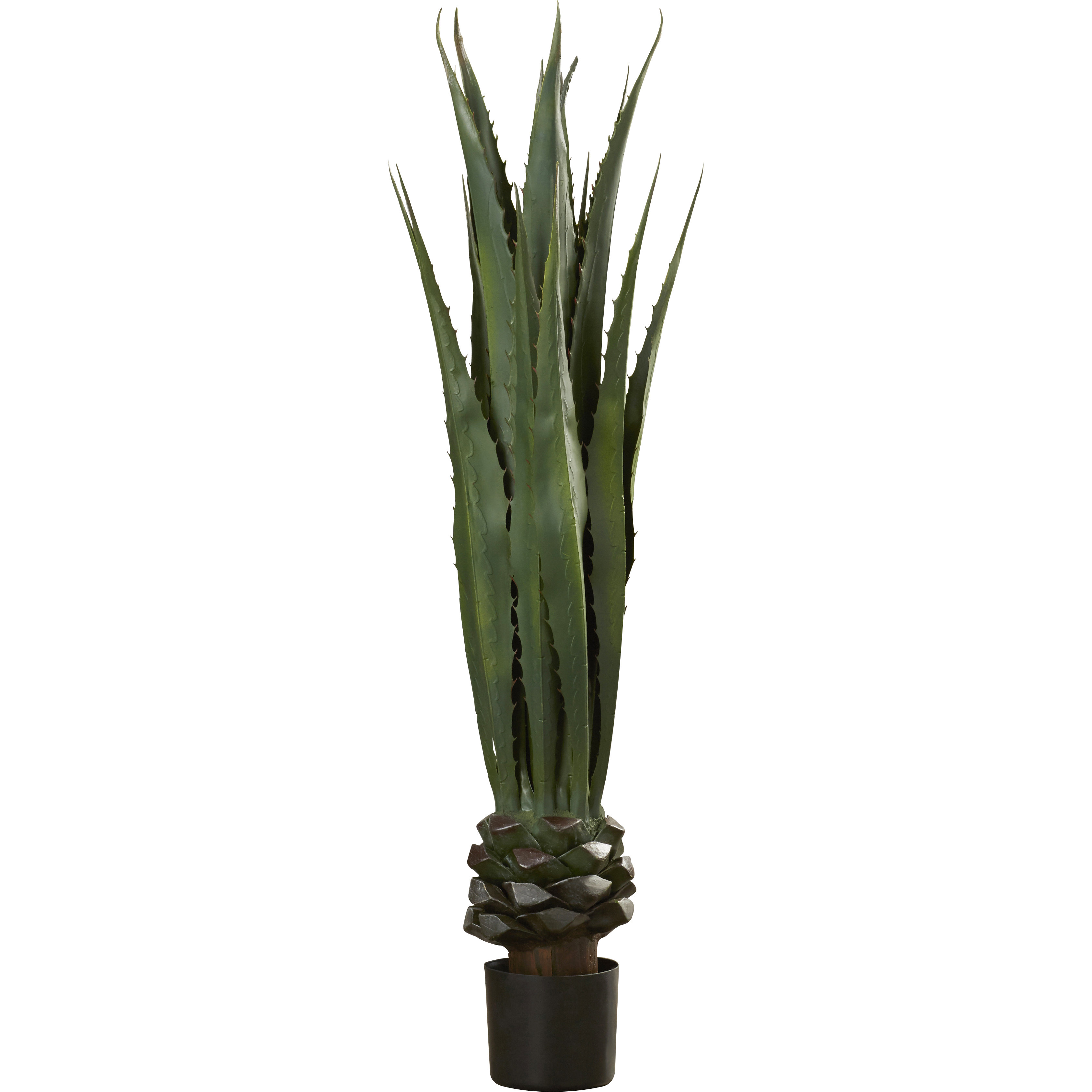Pure Garden Artificial Giant Agave Floor Plant in Pot & Reviews Wayfair