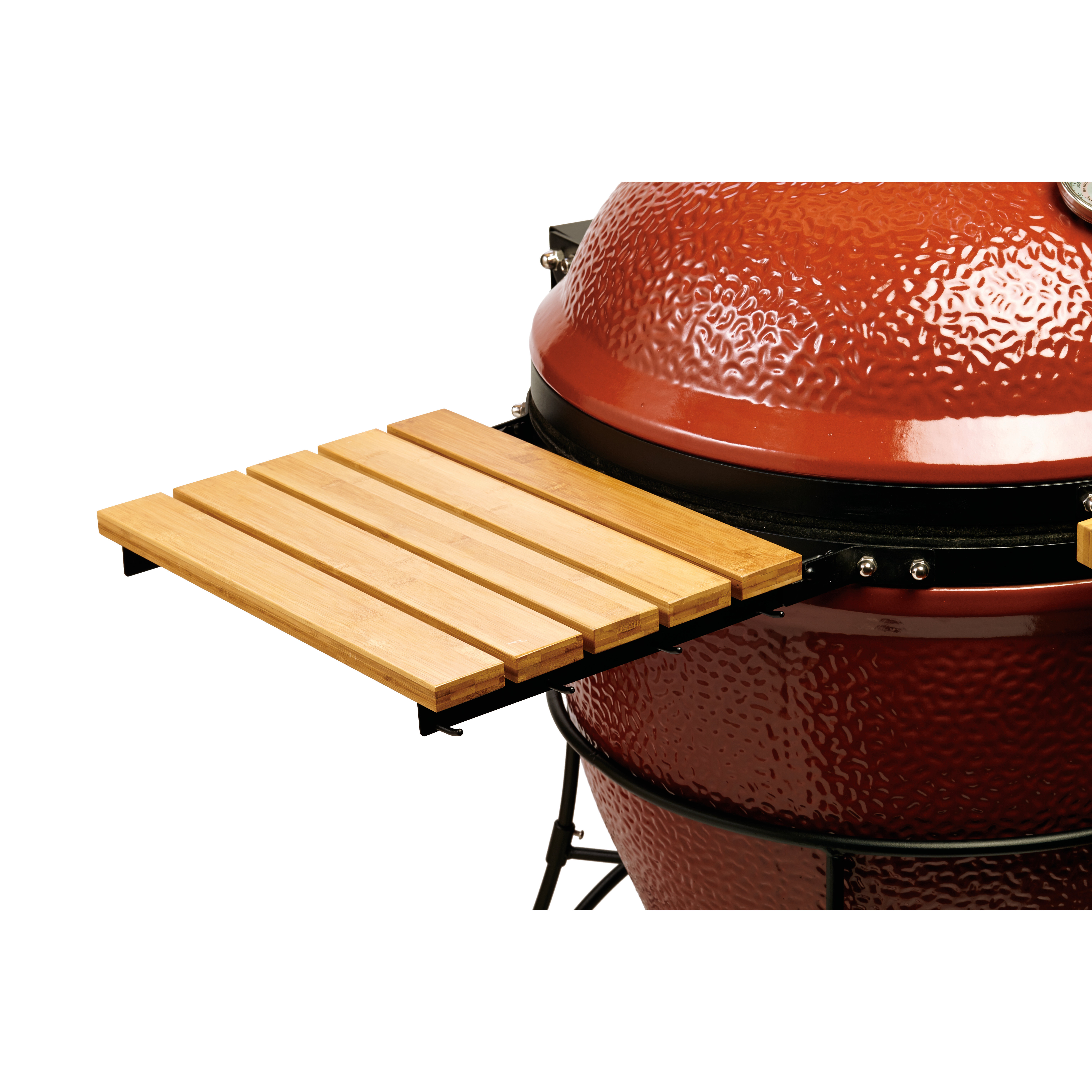 Kamado Joe BigJoe Grill with Cart, Heat Deflector, & Side Shelves