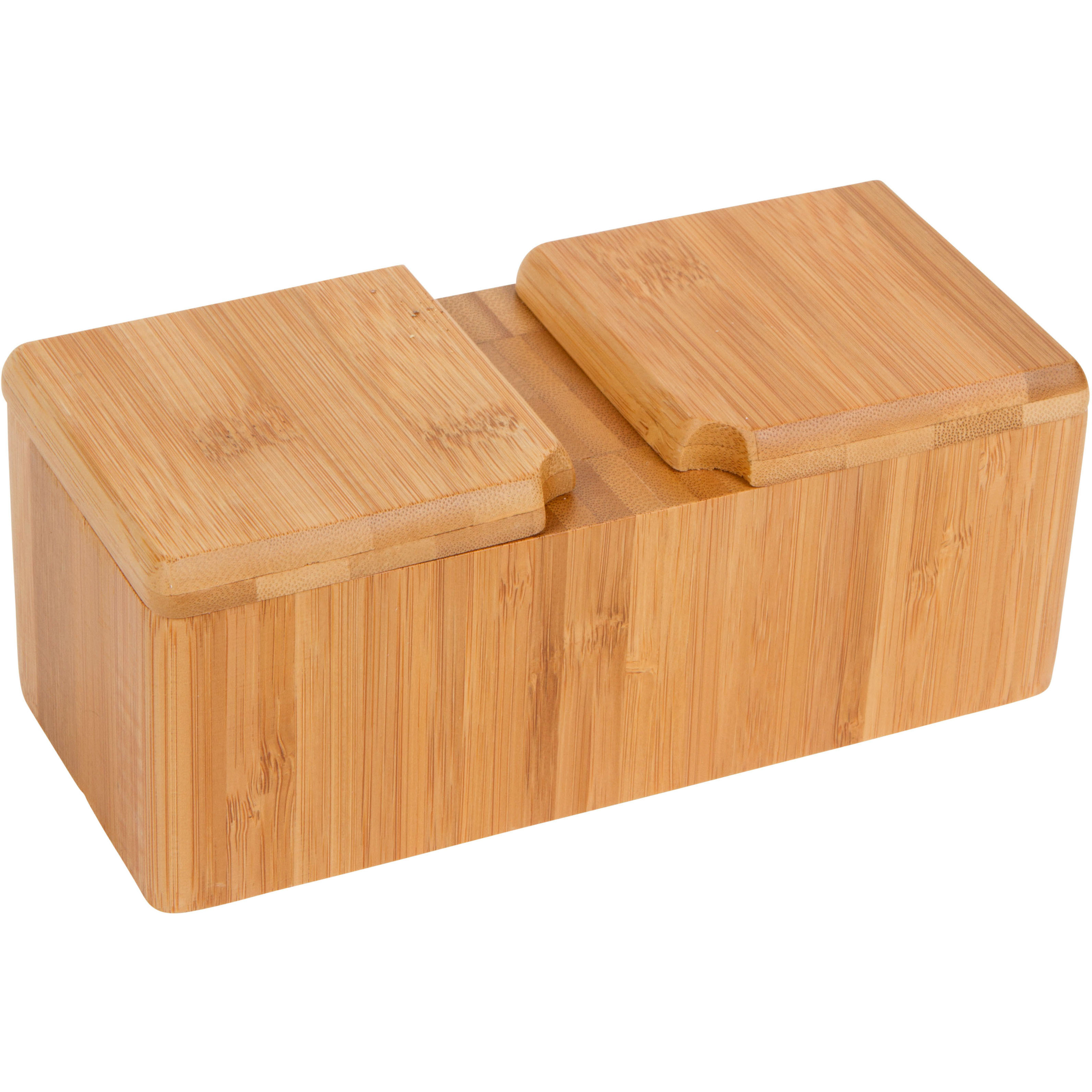 Trademark Innovations Bamboo Salt & Pepper Box & Reviews Wayfair