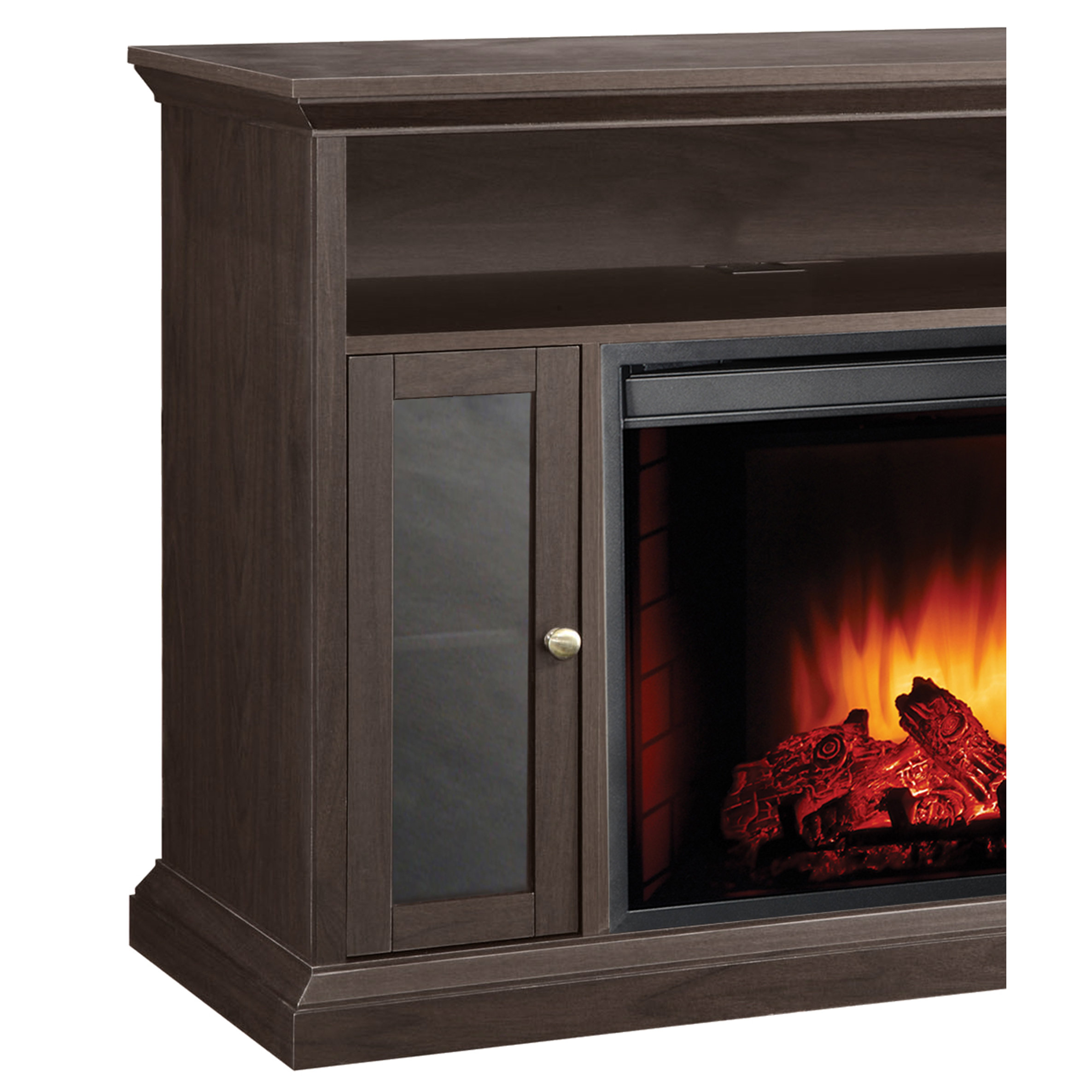 Pleasant Hearth Riley Media Cabinet Electric Fireplace ...