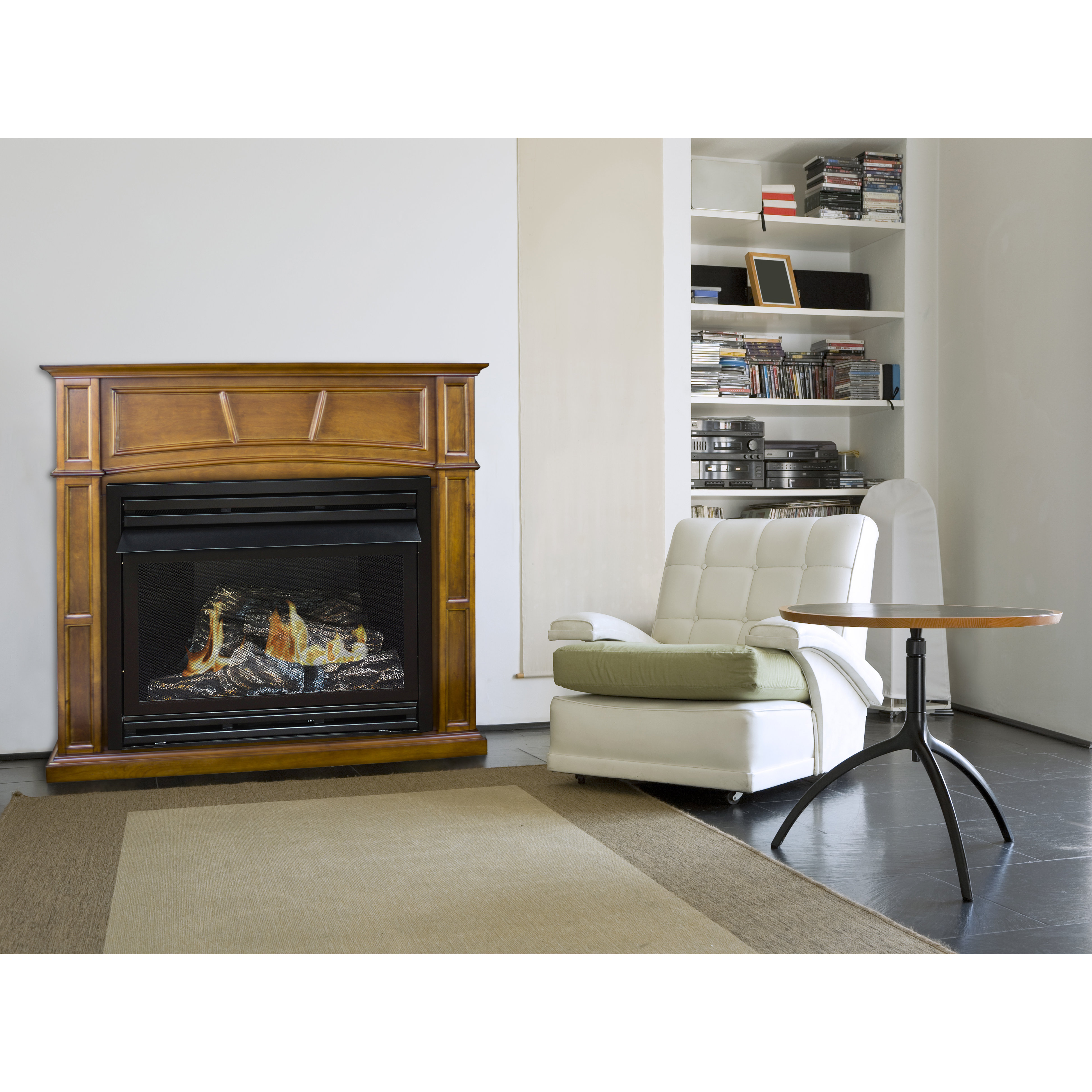 Pleasant Hearth Dual Fuel Vent Free Gas Fireplace & Reviews Wayfair