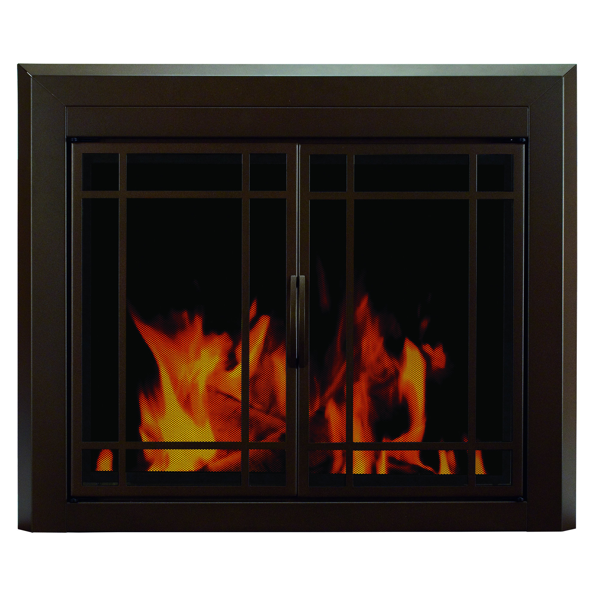 Pleasant Hearth Enfield Prairie Style Fireplace Screen and 9