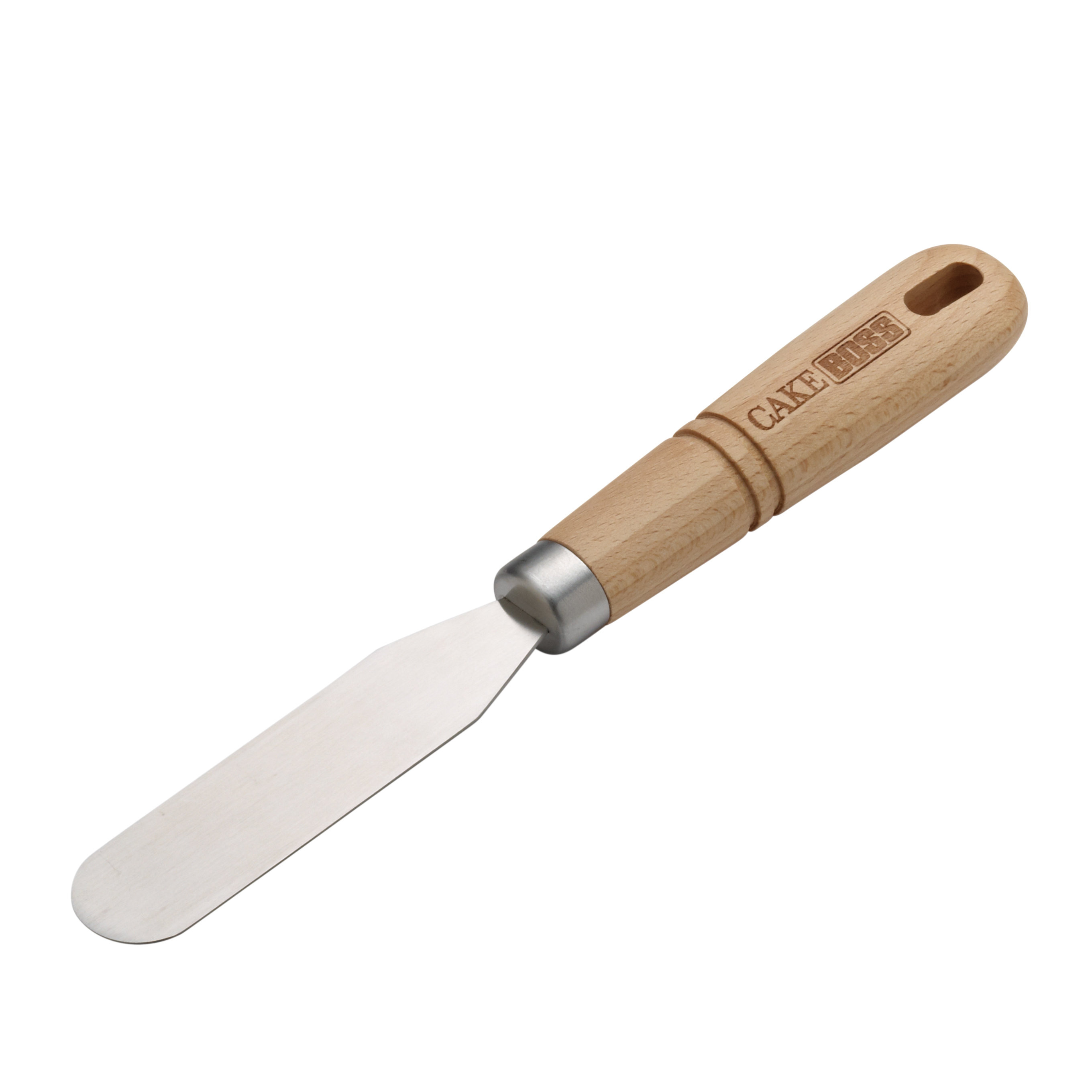 Cake Boss Wooden Tools and Gadgets Stainless Steel Icing Spatula