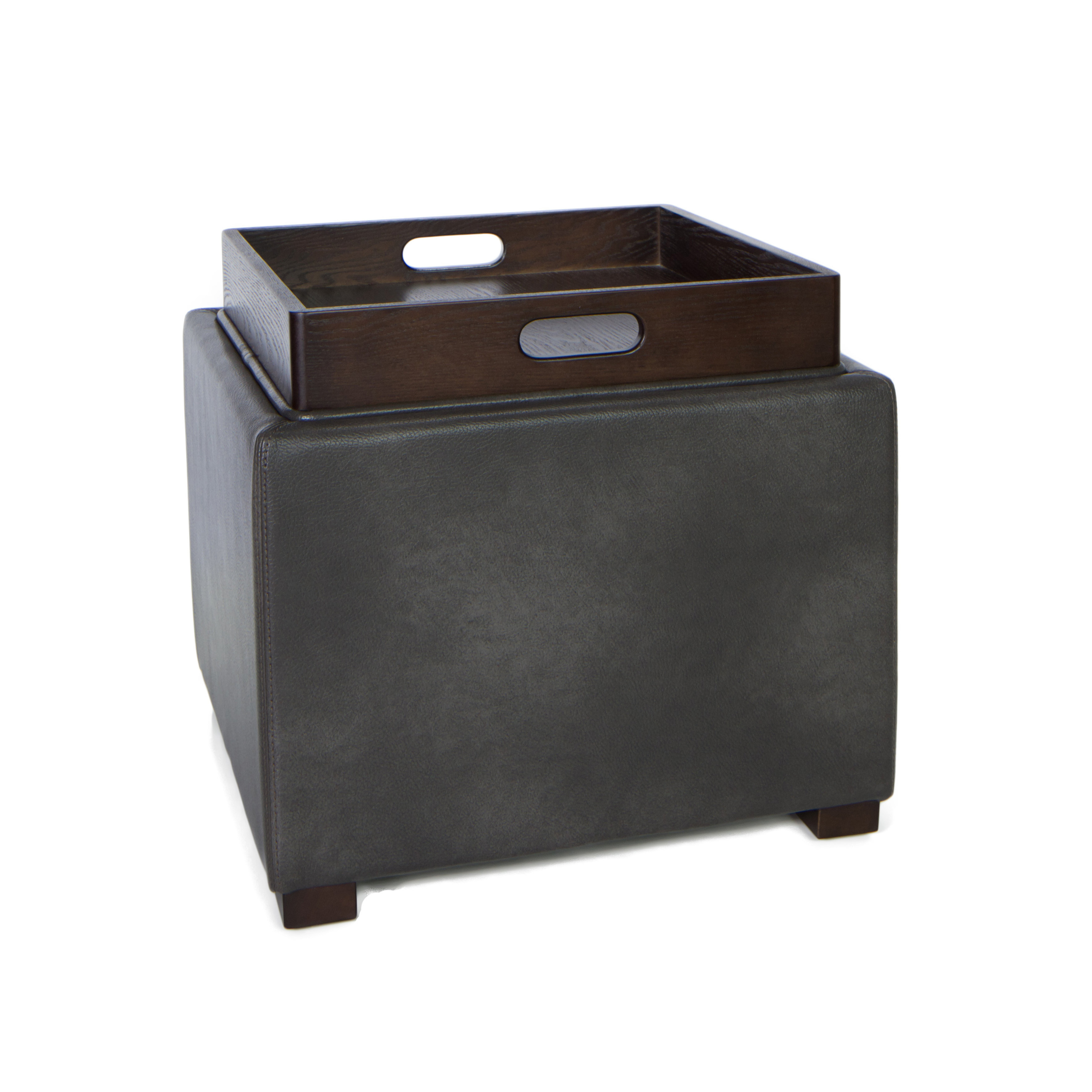 Cortesi Home Mavi Tray Top Storage Ottoman & Reviews Wayfair