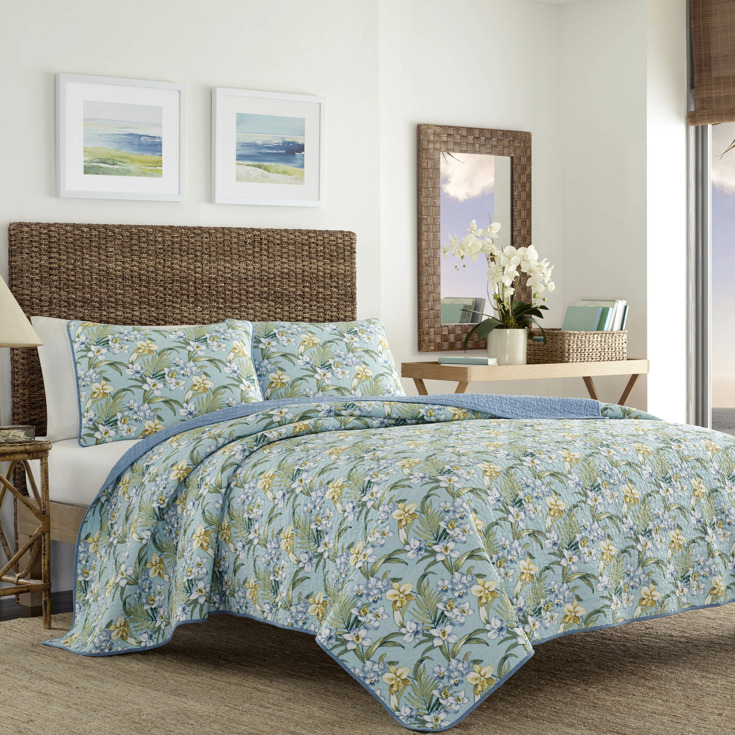 Tommy Bahama Bedding Julie Cay Reversible Quilt Set | Wayfair