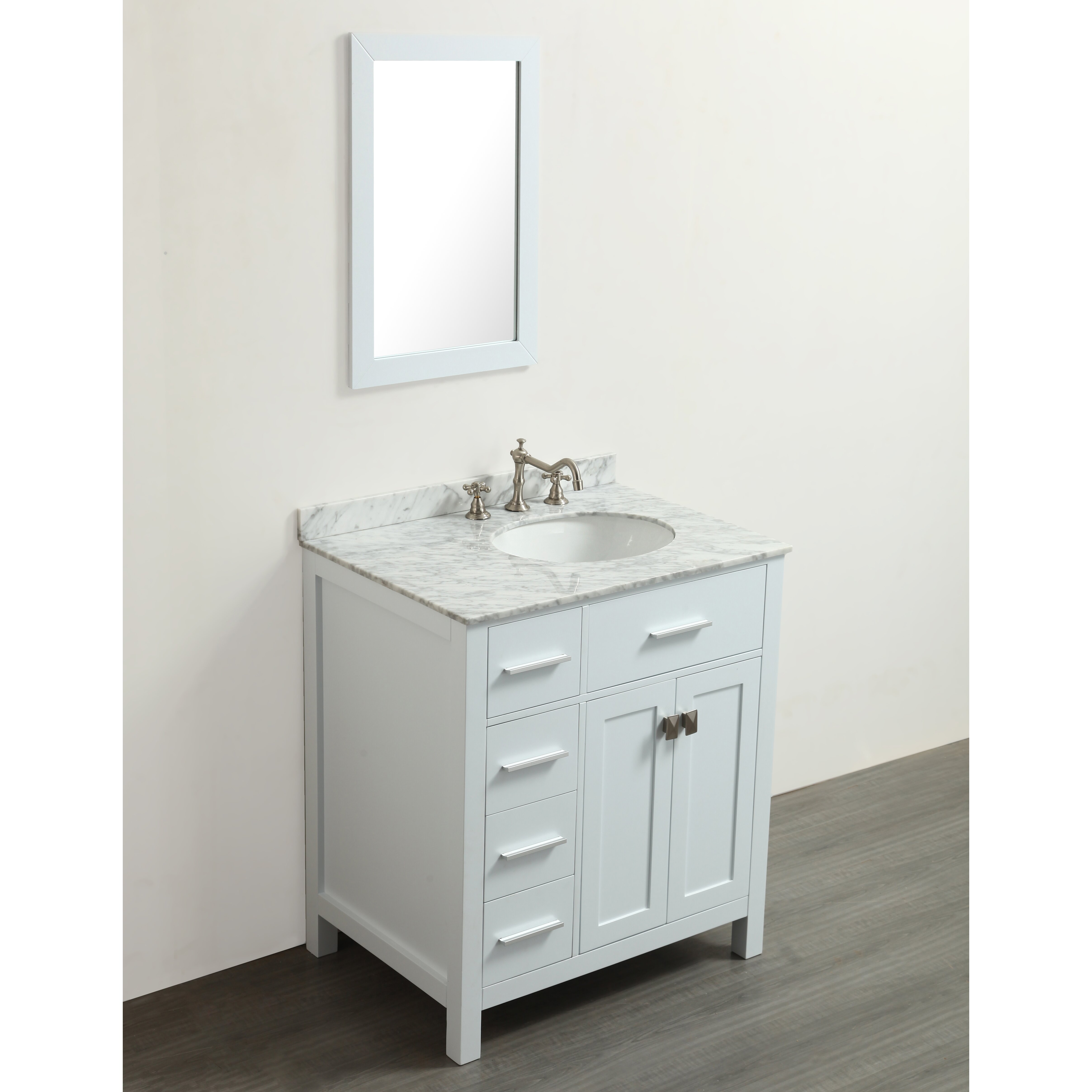 Bosconi 30" Single Bathroom Vanity Set with Mirror | Wayfair