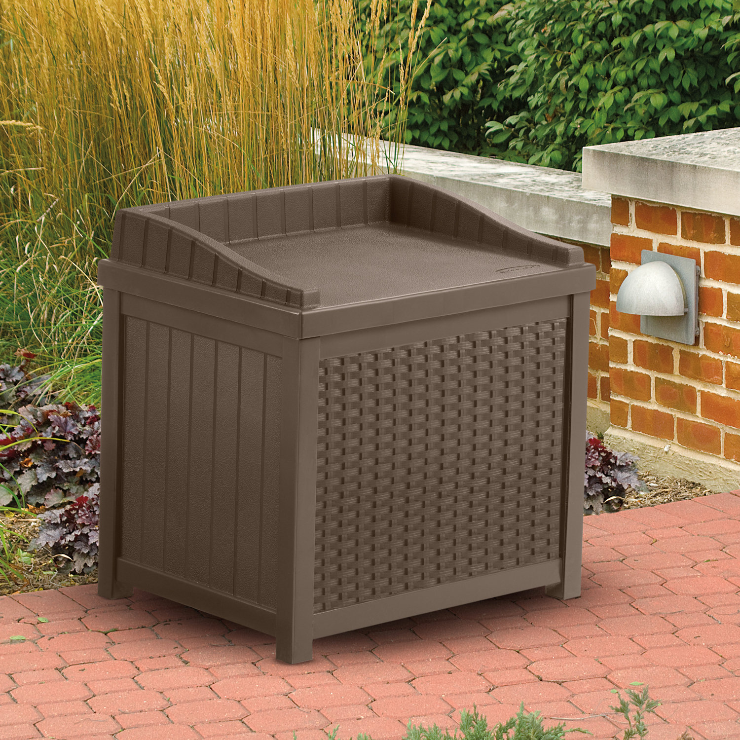 Suncast Rattan Storage Cube & Reviews Wayfair UK