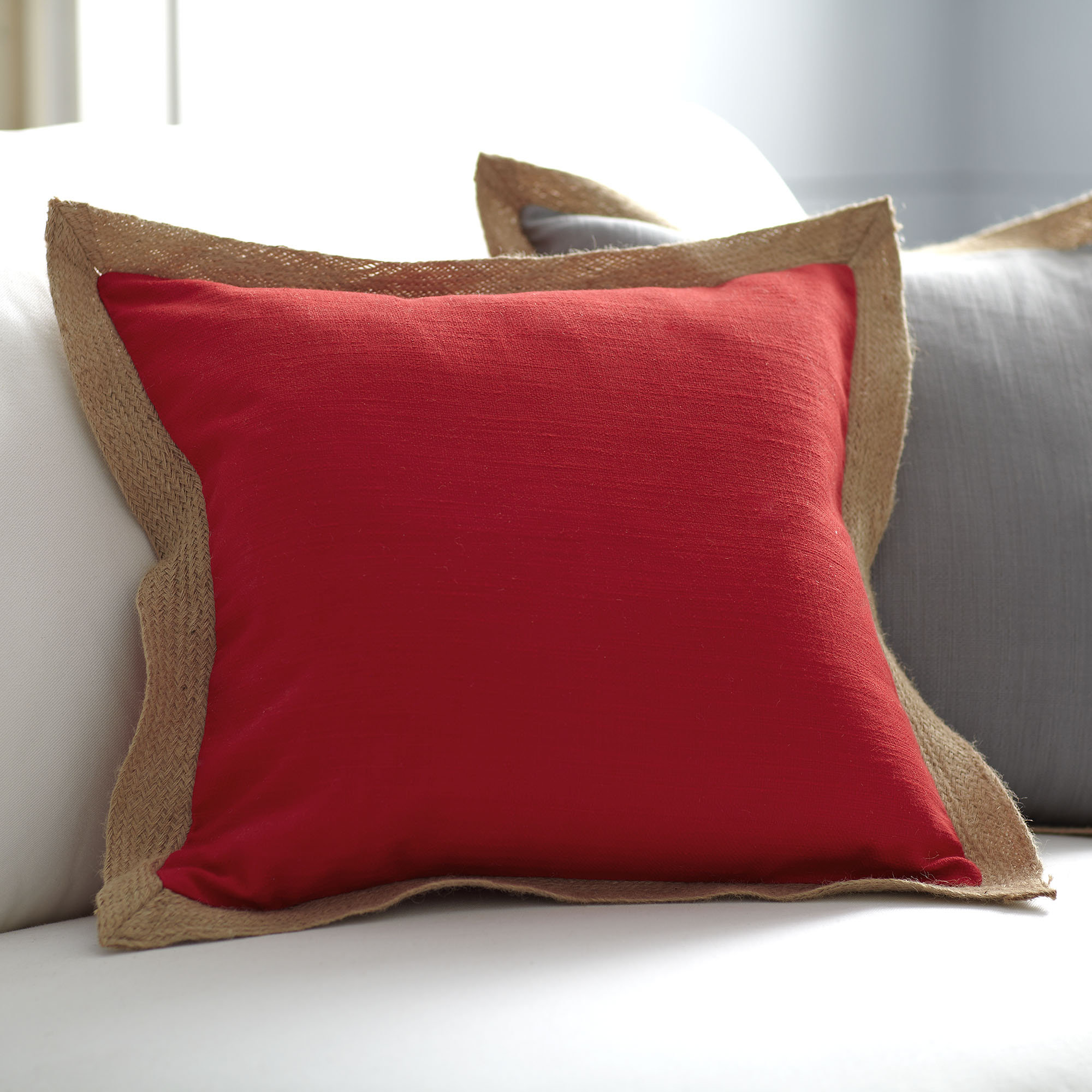 Birch Lane Cadence Jute Trim Pillow Cover & Reviews Wayfair