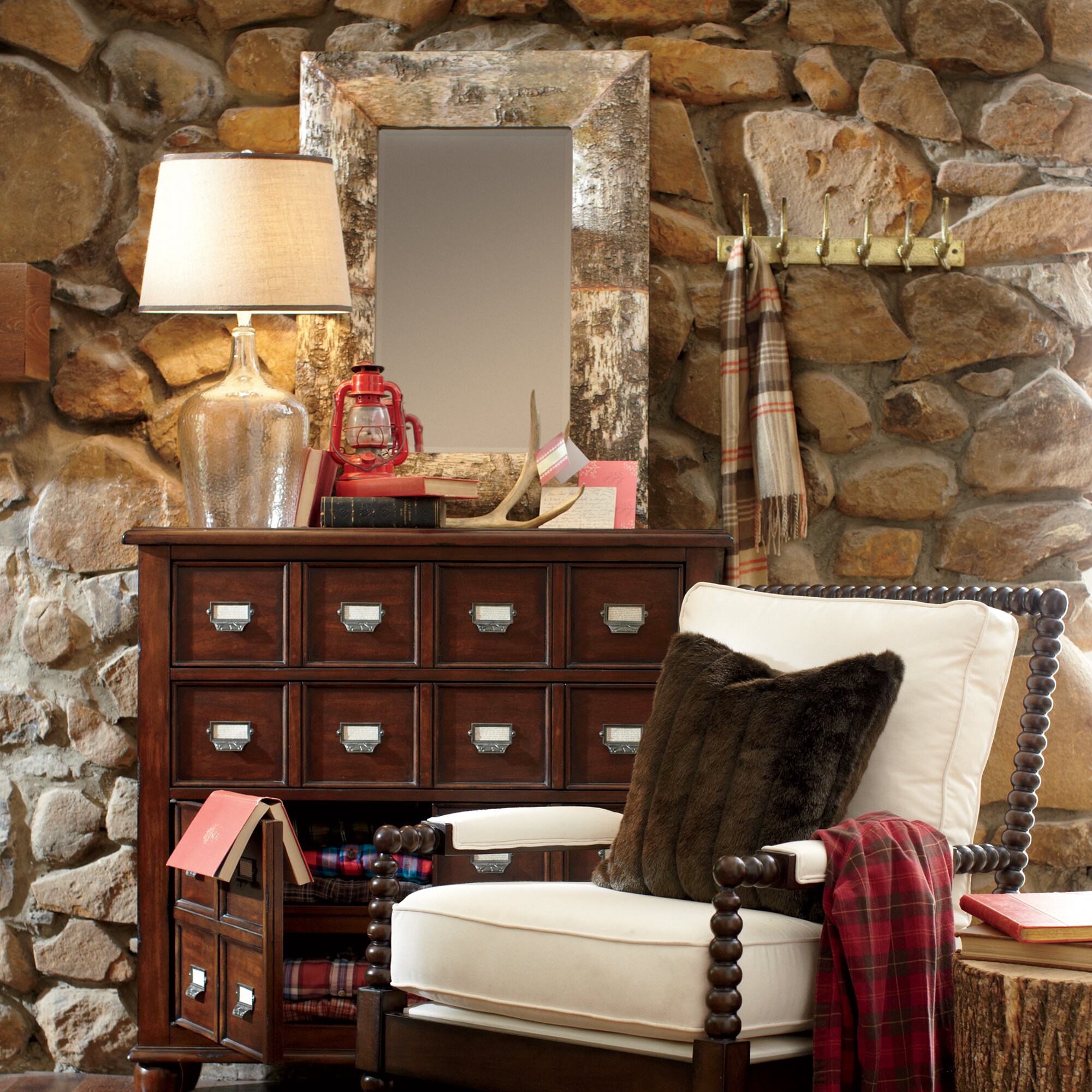 Birch Lane Birch Bark Mirror & Reviews | Wayfair