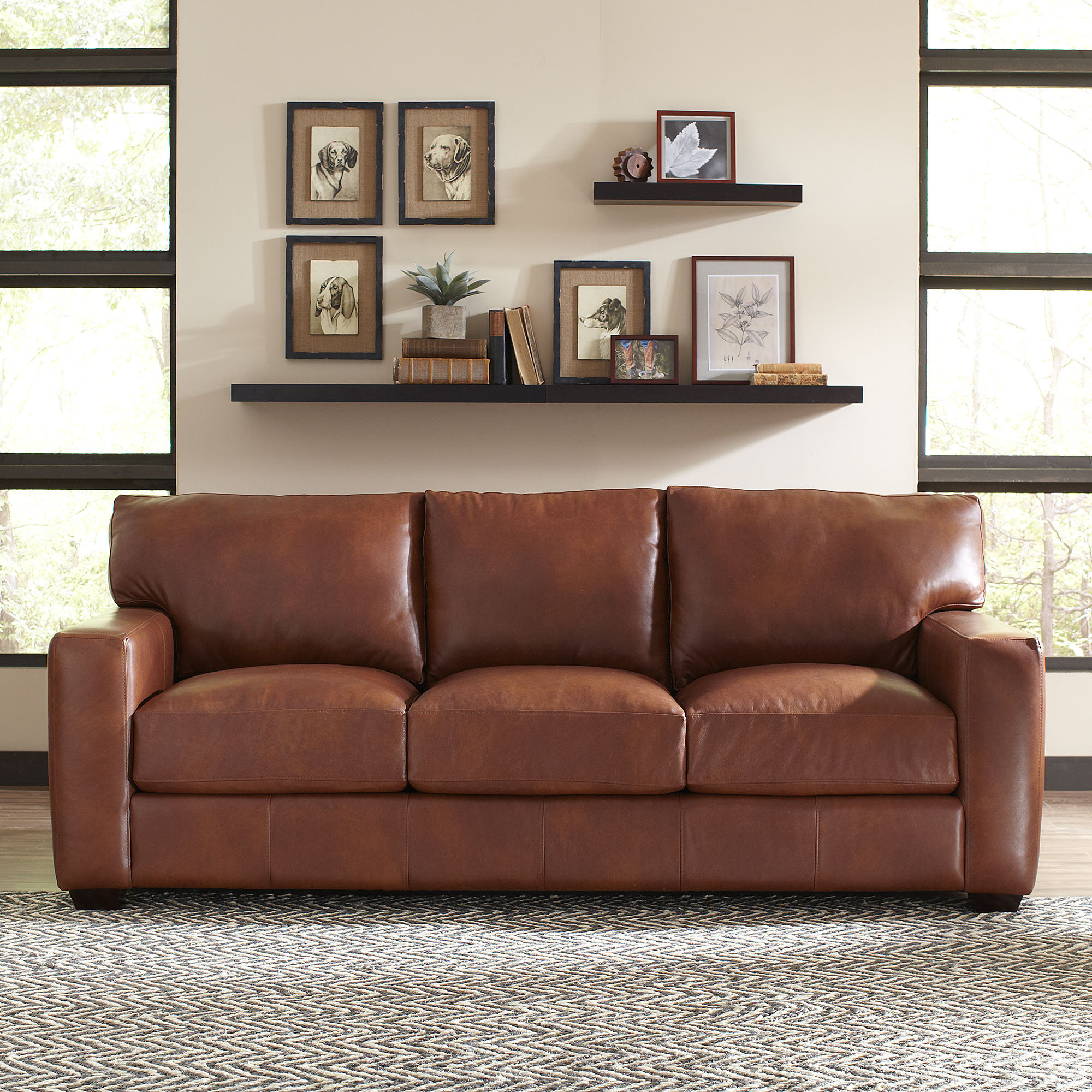 Birch Lane Pratt Leather Sofa & Reviews Wayfair