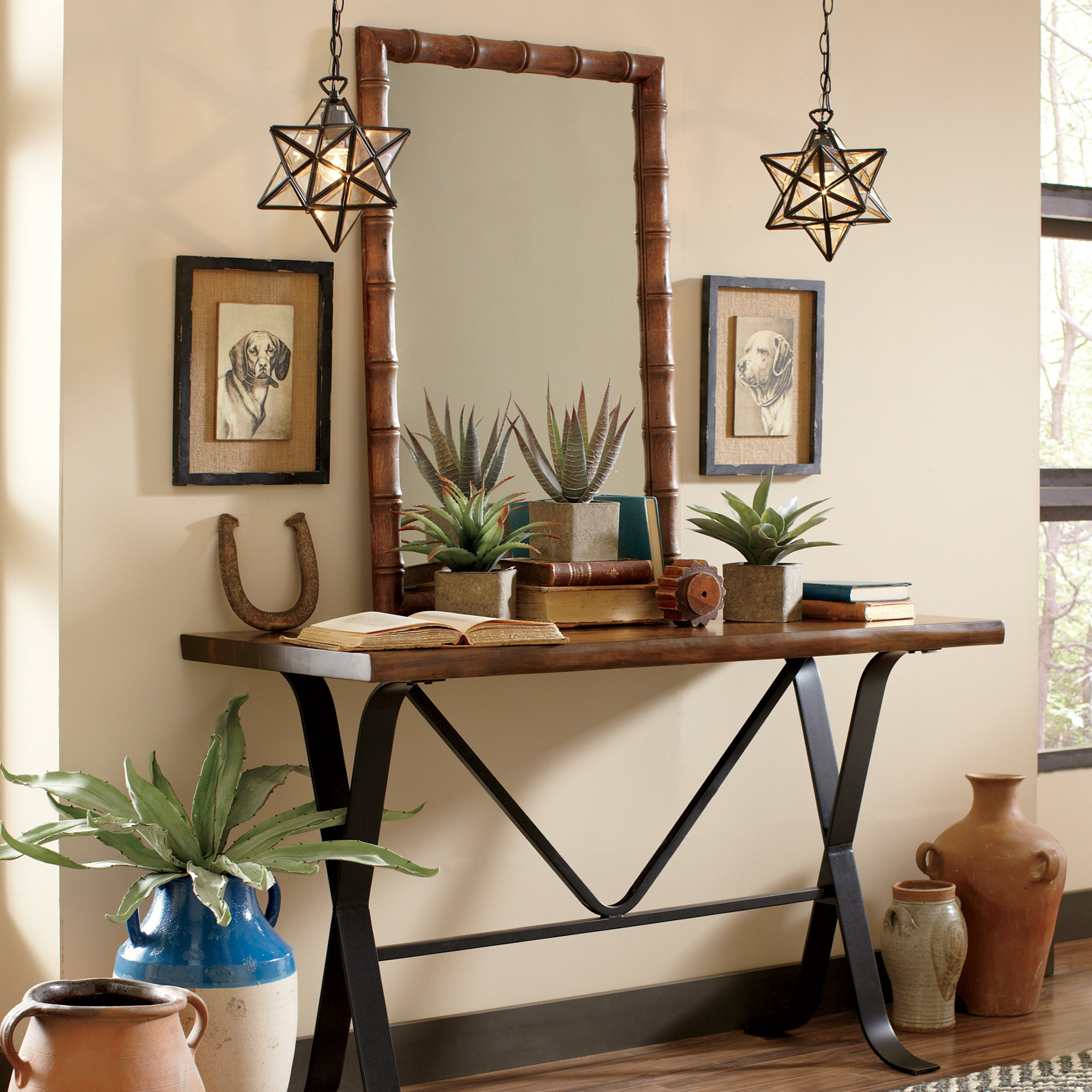 Birch Lane Faux Potted Agave Succulents & Reviews Wayfair