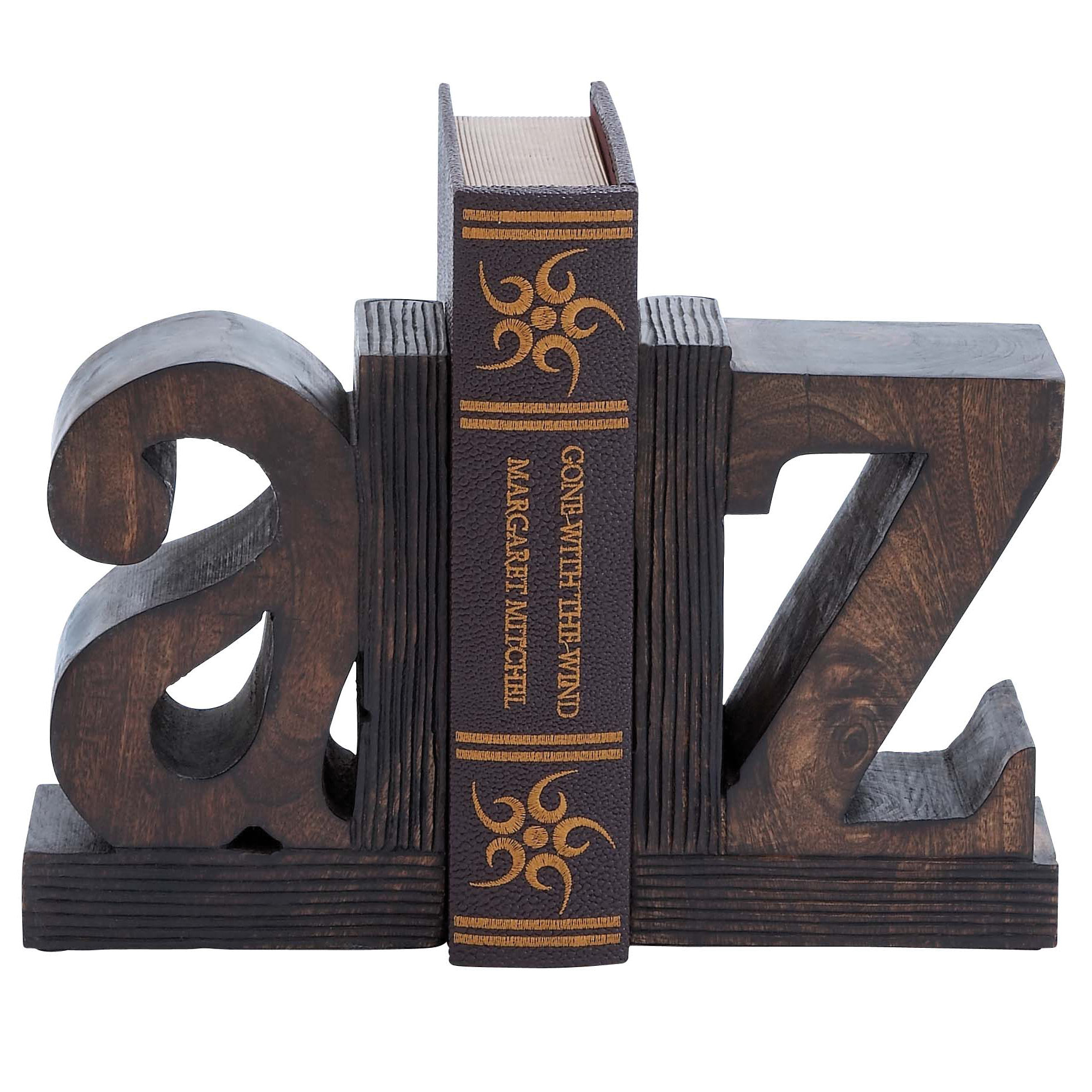 Cole & Grey Wood Book Ends & Reviews Wayfair