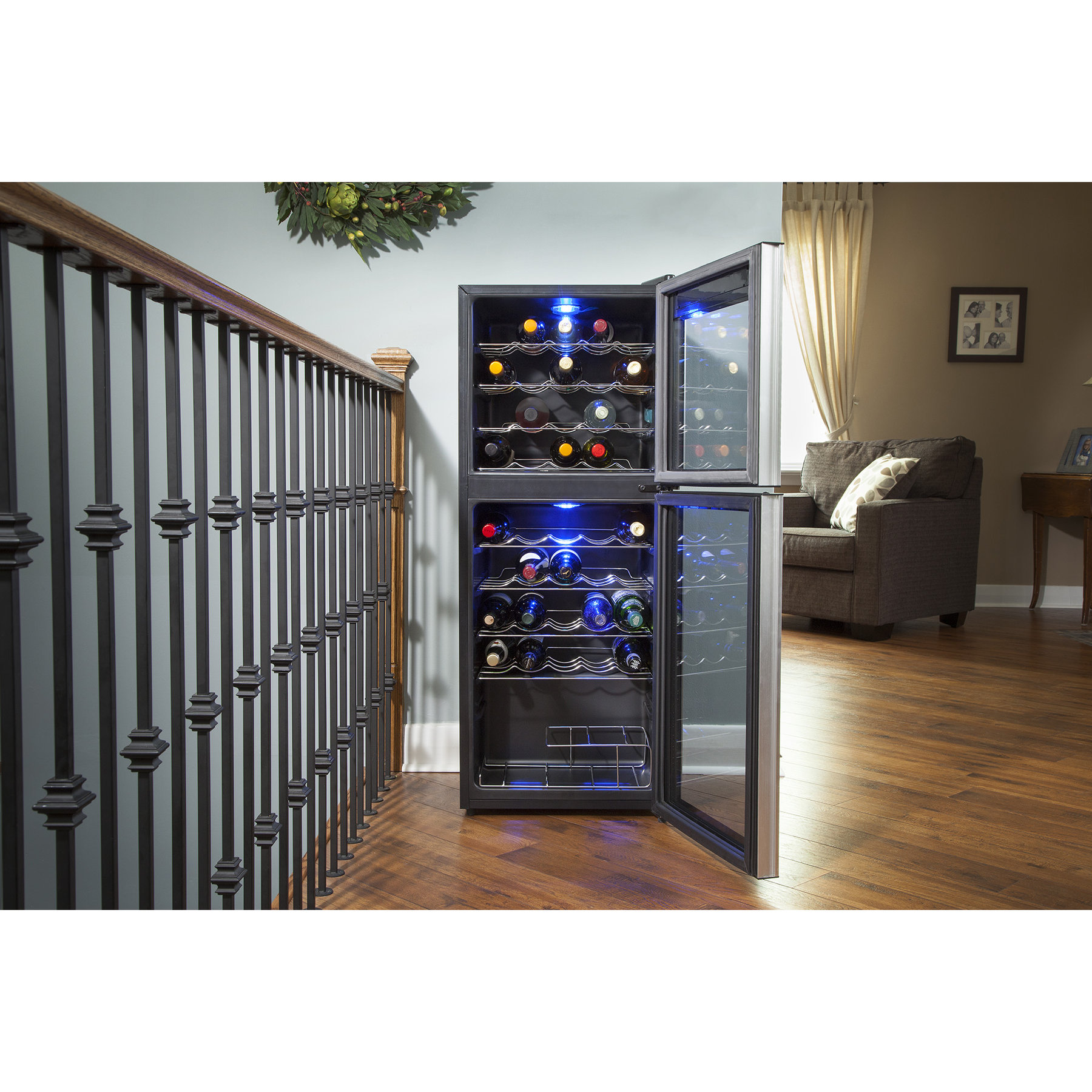 Koolatron Koolatron 45 Bottle Dual Zone Freestanding Wine Refrigerator
