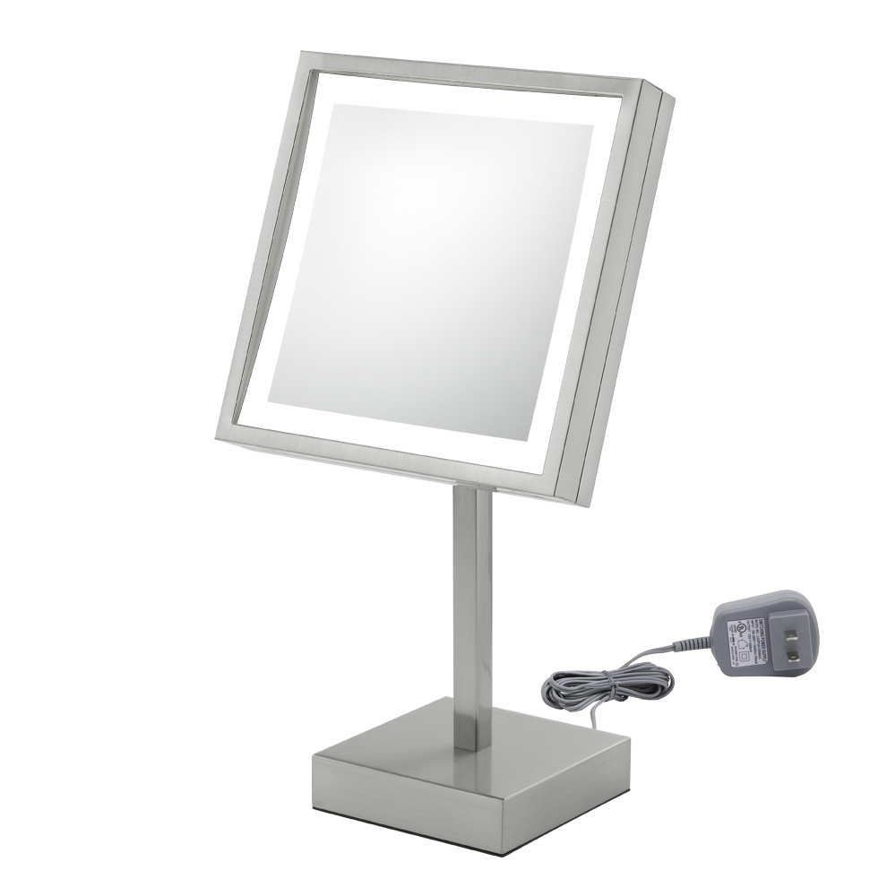 Kimball & Young Single Sided Square Free Standing 3x Magnification LED