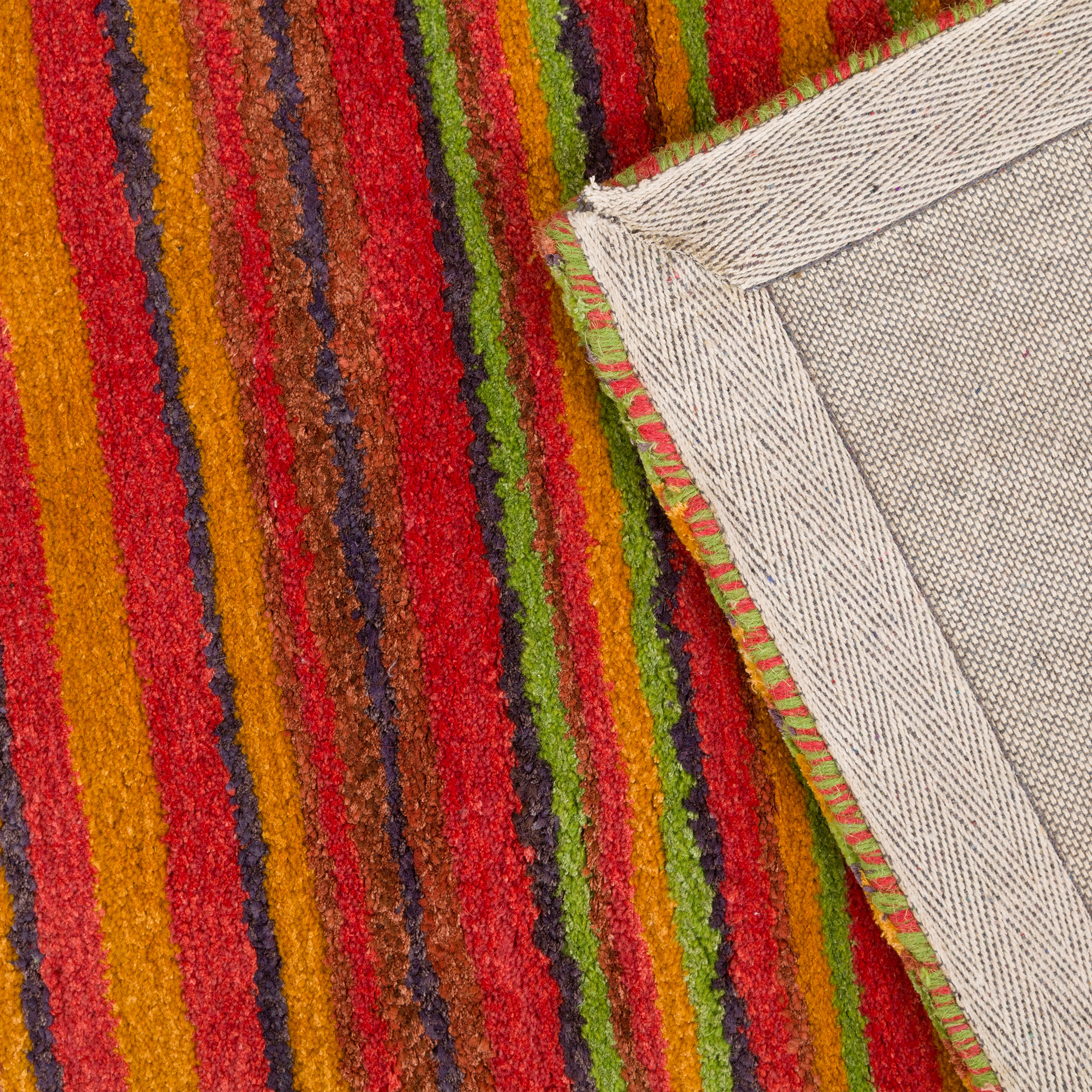 Stripe Orange Area Rug Wayfair UK