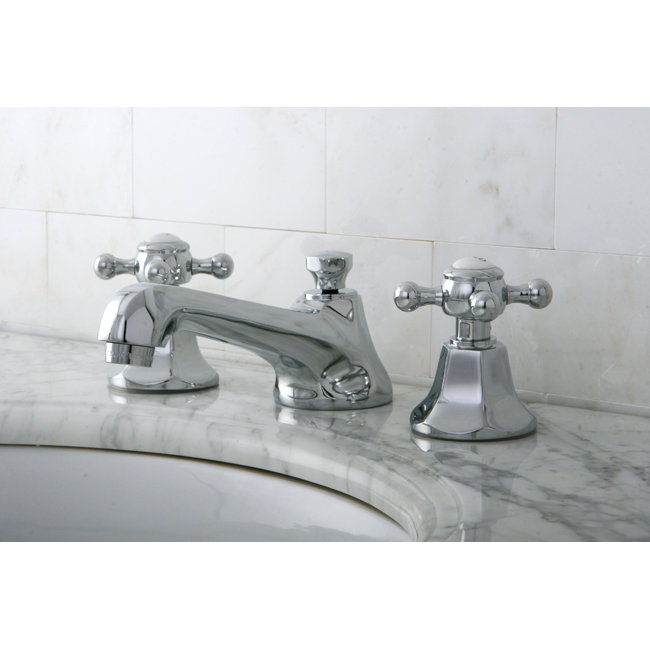 Kingston Brass Metropolitan Double Handle Widespread Bathroom Faucet ...