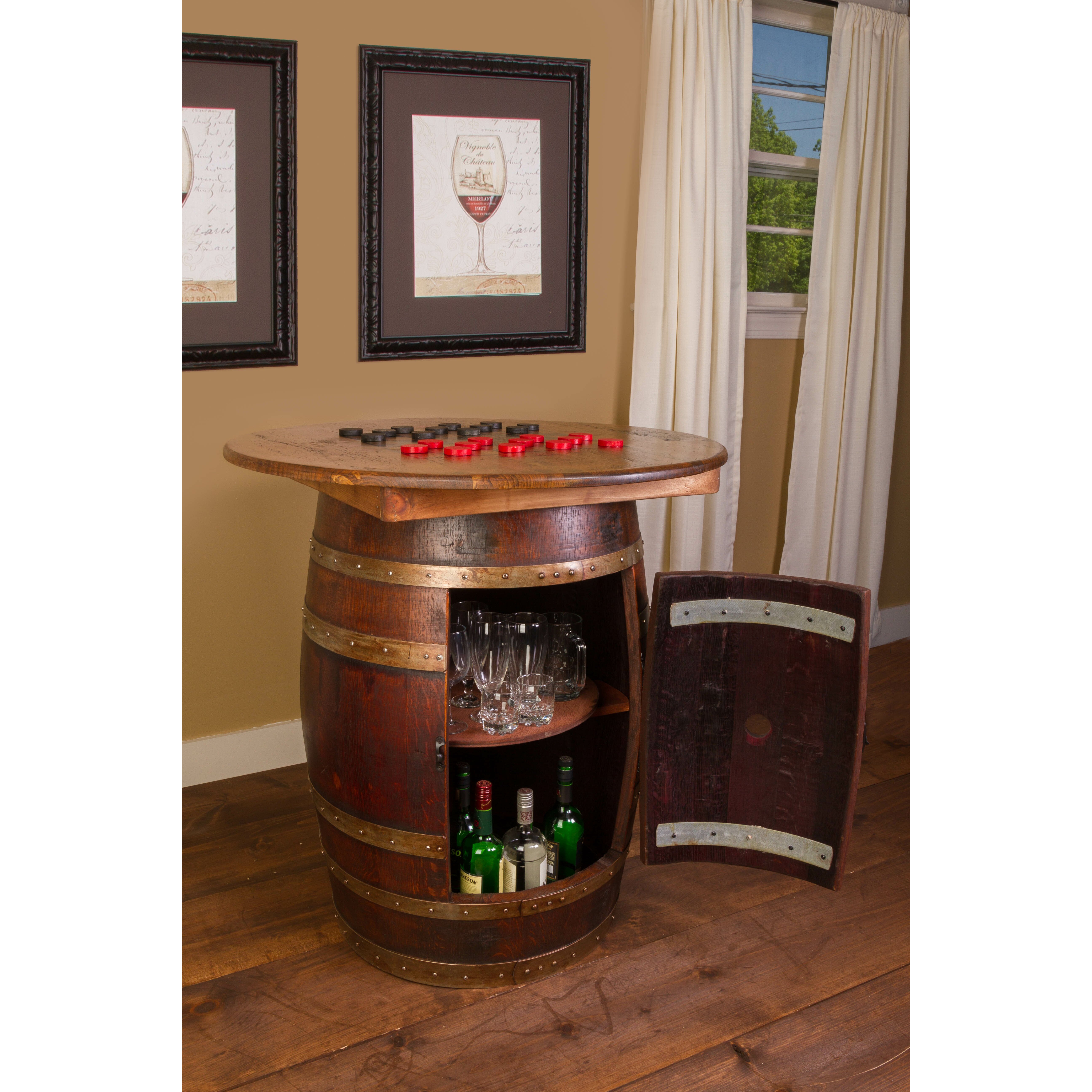 Napa East Collection Whiskey Barrel Pub Table | Wayfair