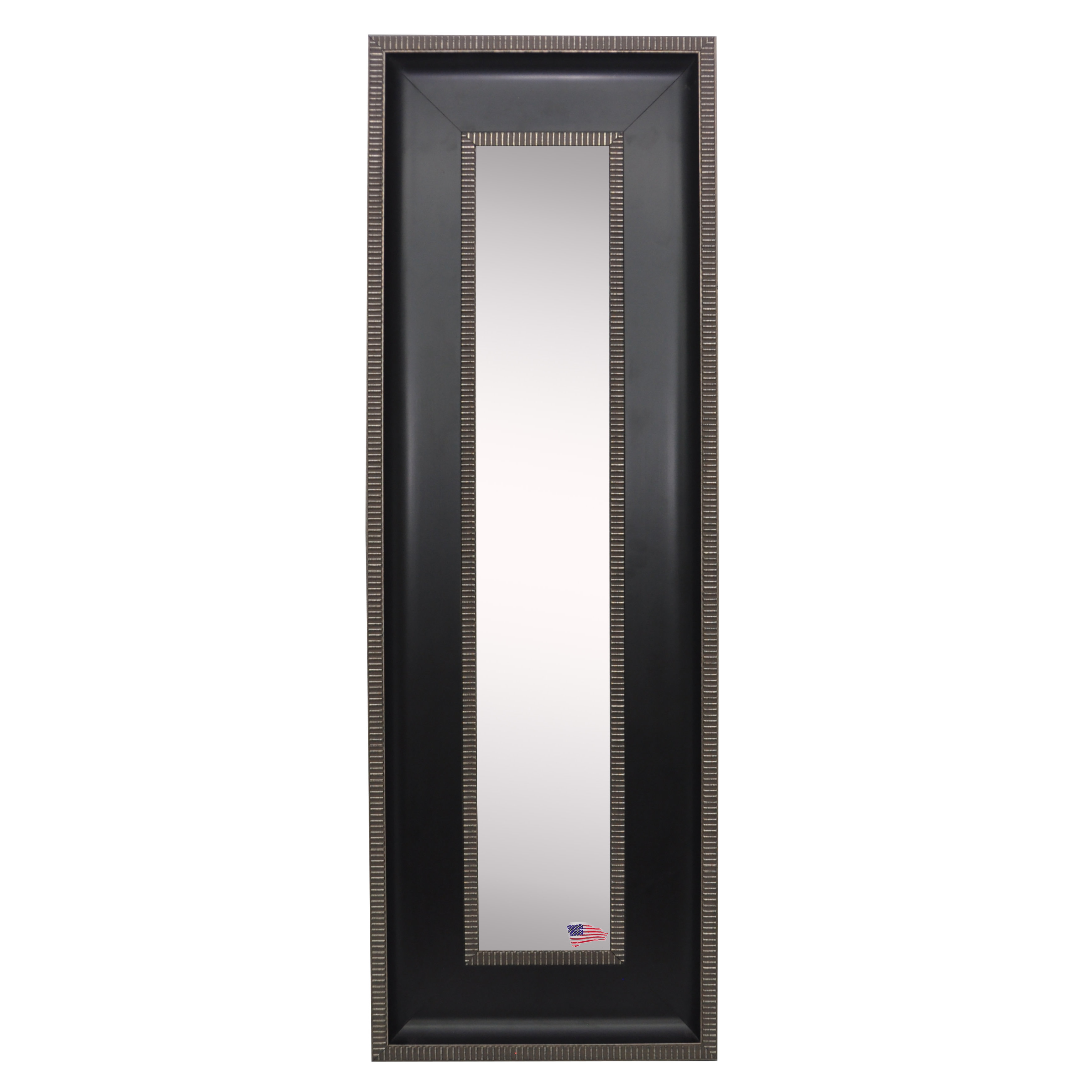Rayne Mirrors Molly Dawn Black with Silver Caged Trim Mirror Panels Wayfair