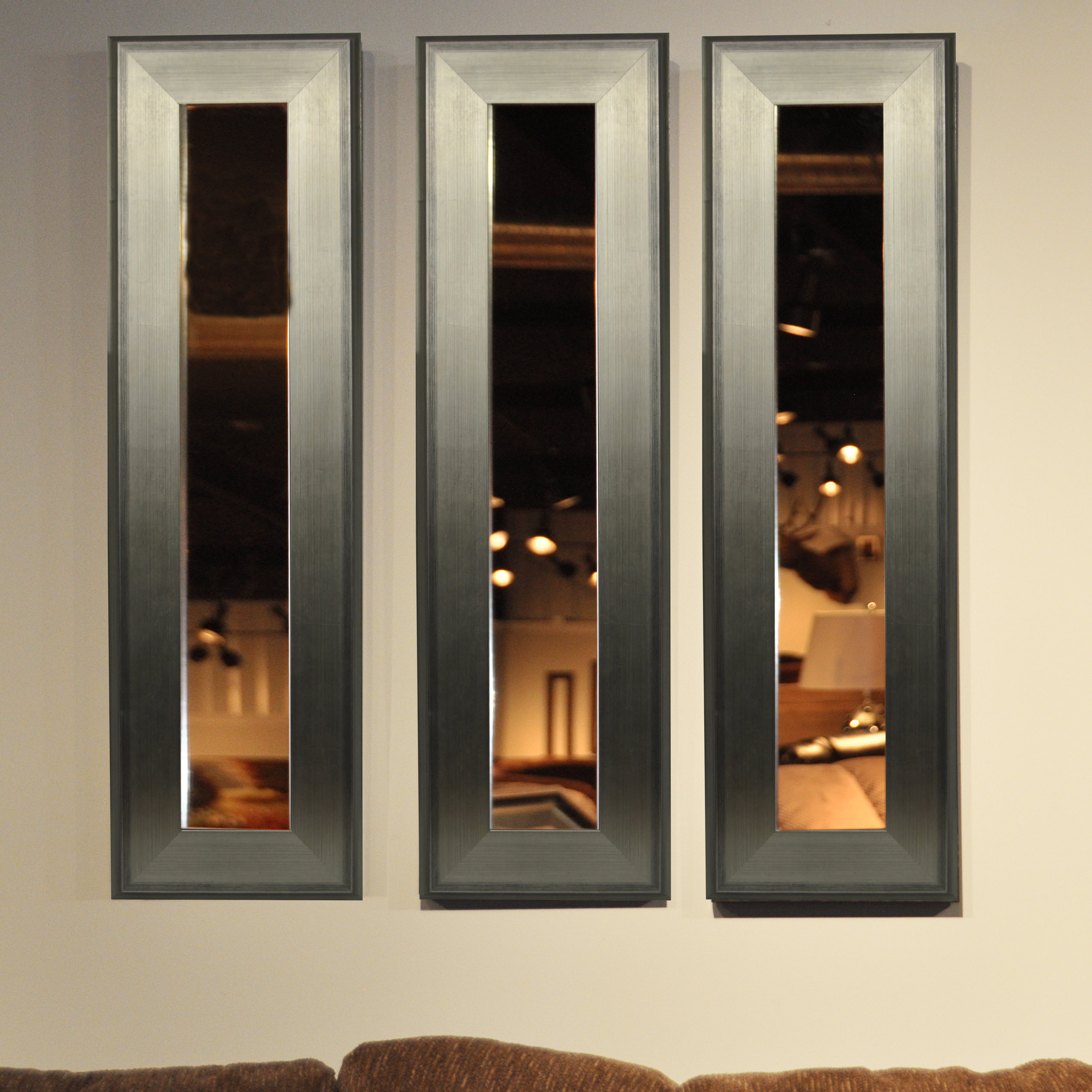 Rayne Mirrors Molly Dawn Brushed Silver Mirror Panel & Reviews Wayfair