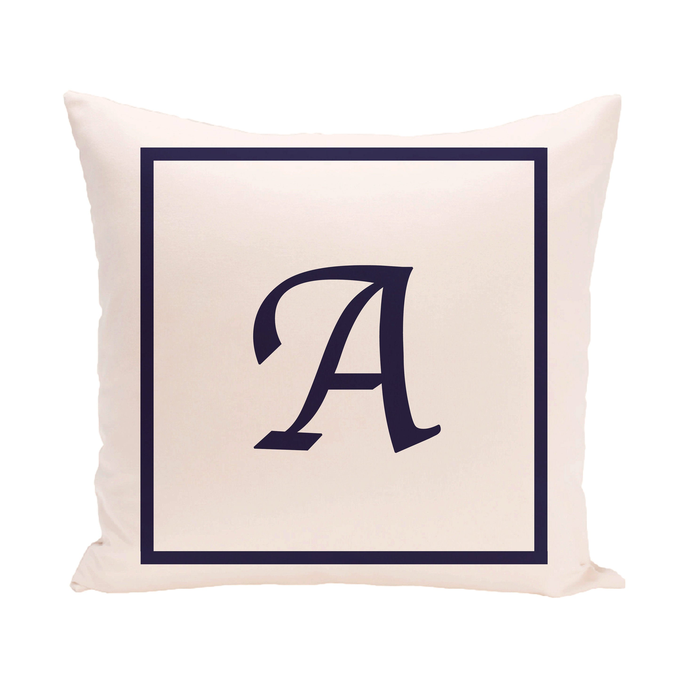 e by design Geneva Box Monogram Throw Pillow & Reviews Wayfair