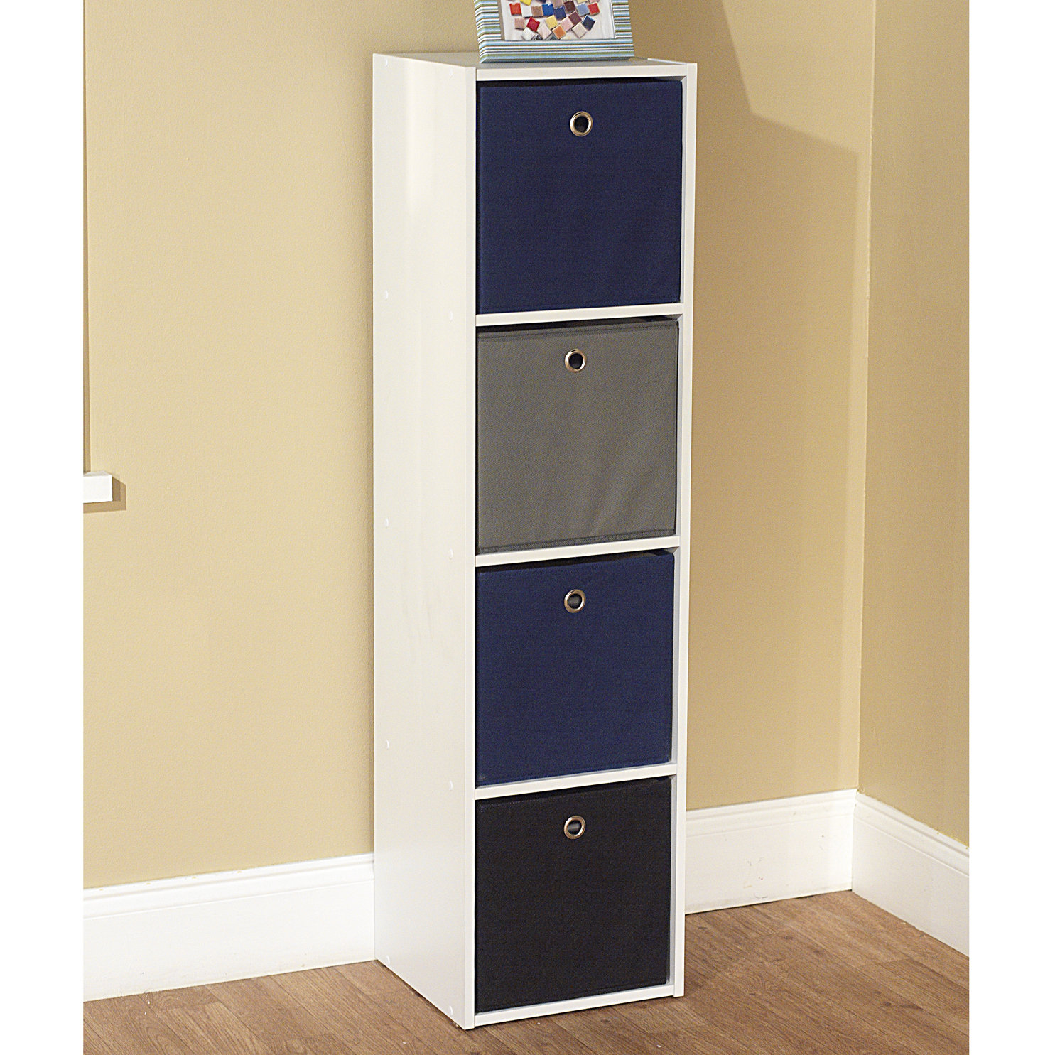 TMS Storage Case with 4 Bins 44" Cube Unit Bookcase & Reviews Wayfair