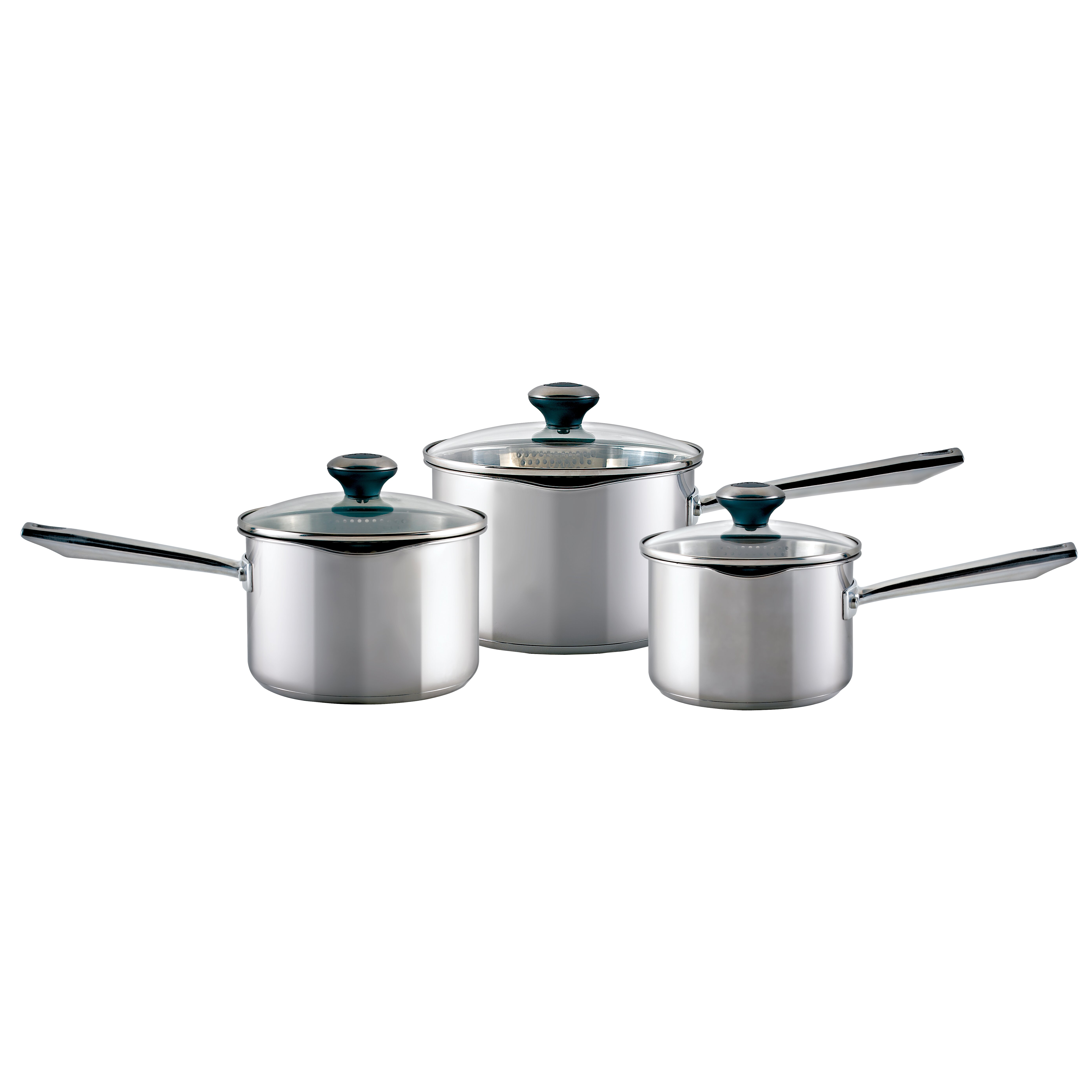 Meyer Meyer 3-Piece Saucepan Set with Lids & Reviews | Wayfair UK