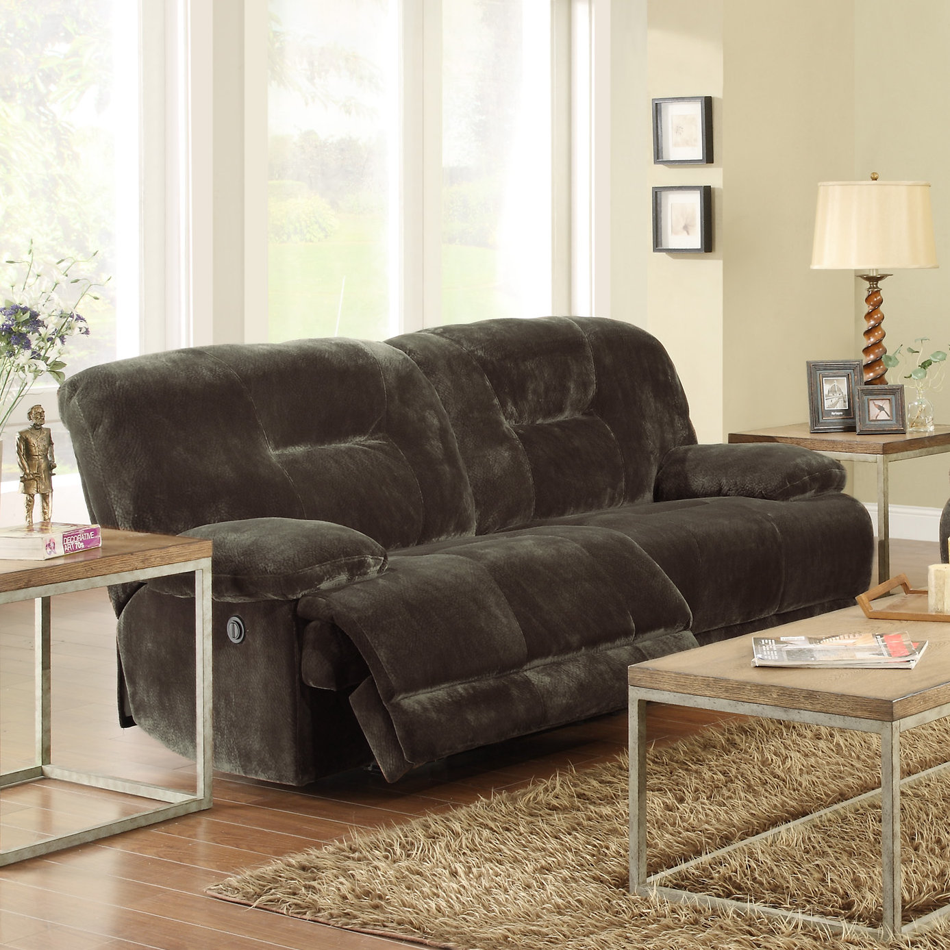 Woodhaven Hill Geoffrey Double Reclining Sofa & Reviews Wayfair