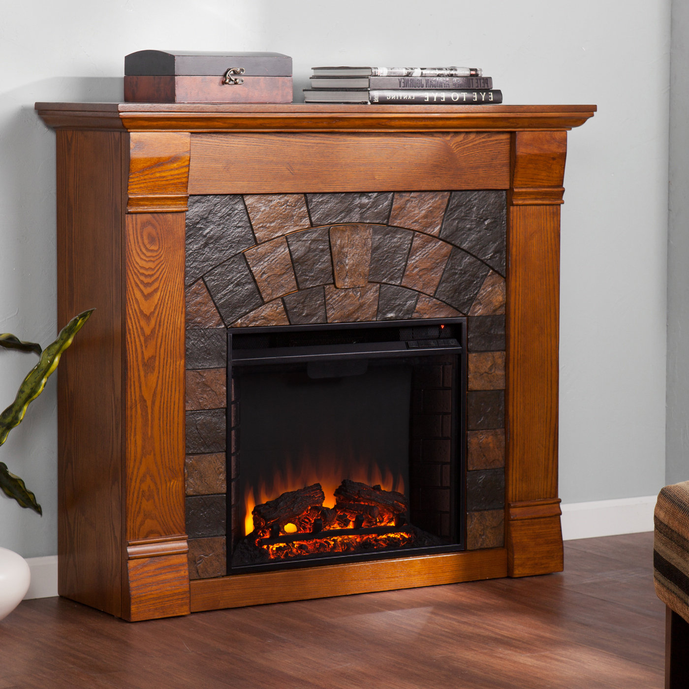 Woodhaven Hill Blake Electric Fireplace & Reviews Wayfair