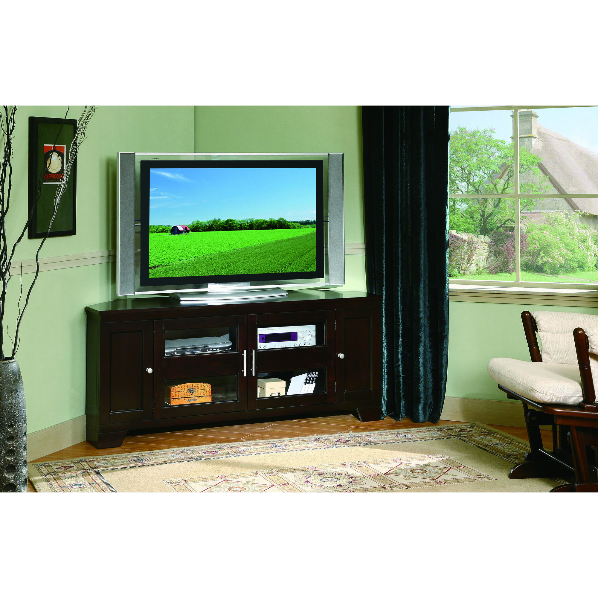 Woodhaven Hill Corner TV Stand & Reviews Wayfair
