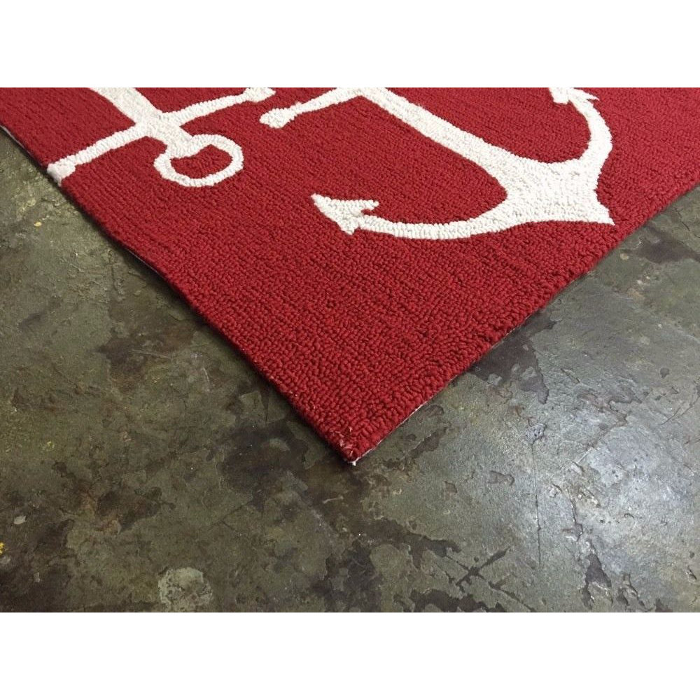 Rug Factory Plus Vivid Red Anchors Indoor/Outdoor Area Rug & Reviews
