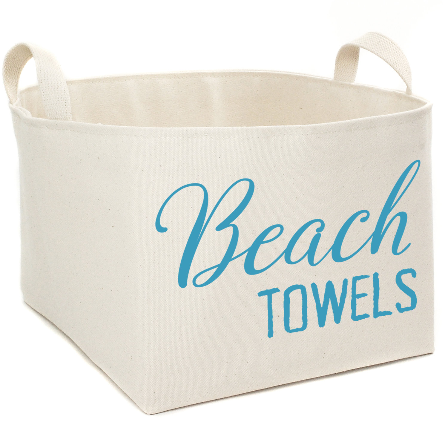 asouthernbucket Beach Towels Canvas Storage Bin Wayfair.ca