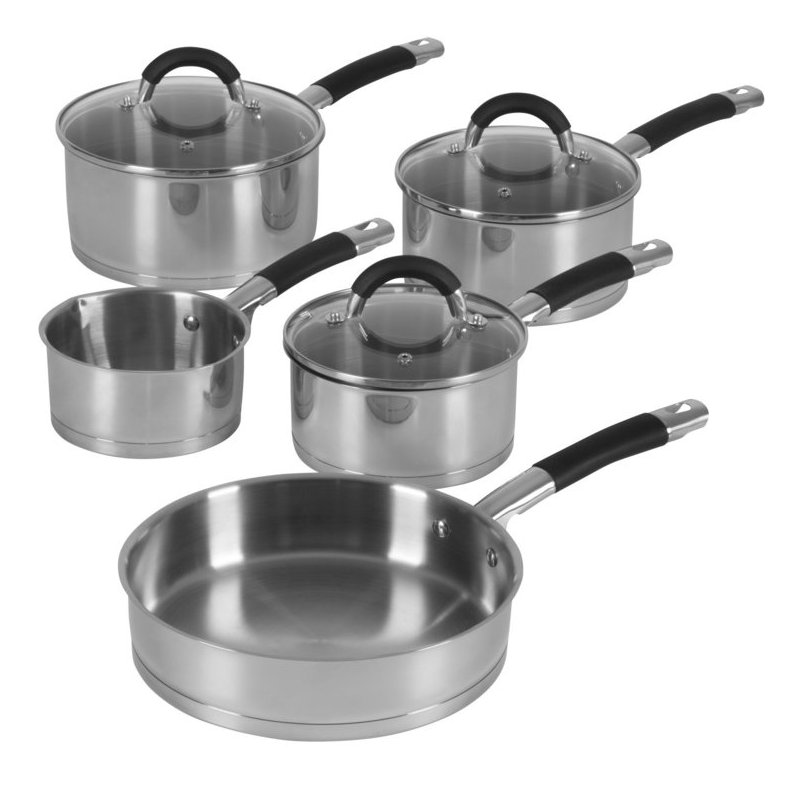 Swan 5 Piece NonStick Stainless Steel Cookware Set Wayfair UK