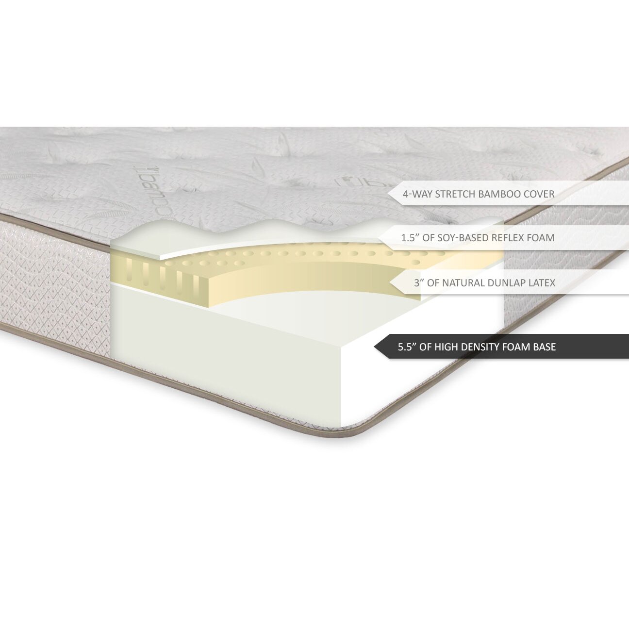 Brooklyn Bedding Ultimate Dreams 10" Latex Foam Mattress ...