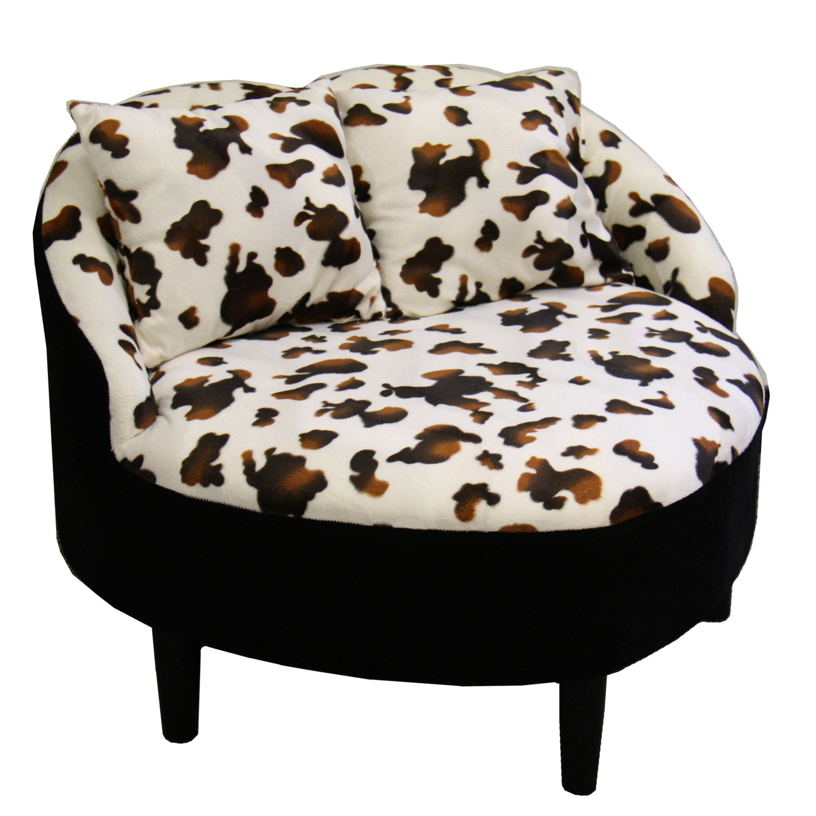 ORE Furniture Leopard Heart Slipper Chair with Two Pillows & Reviews
