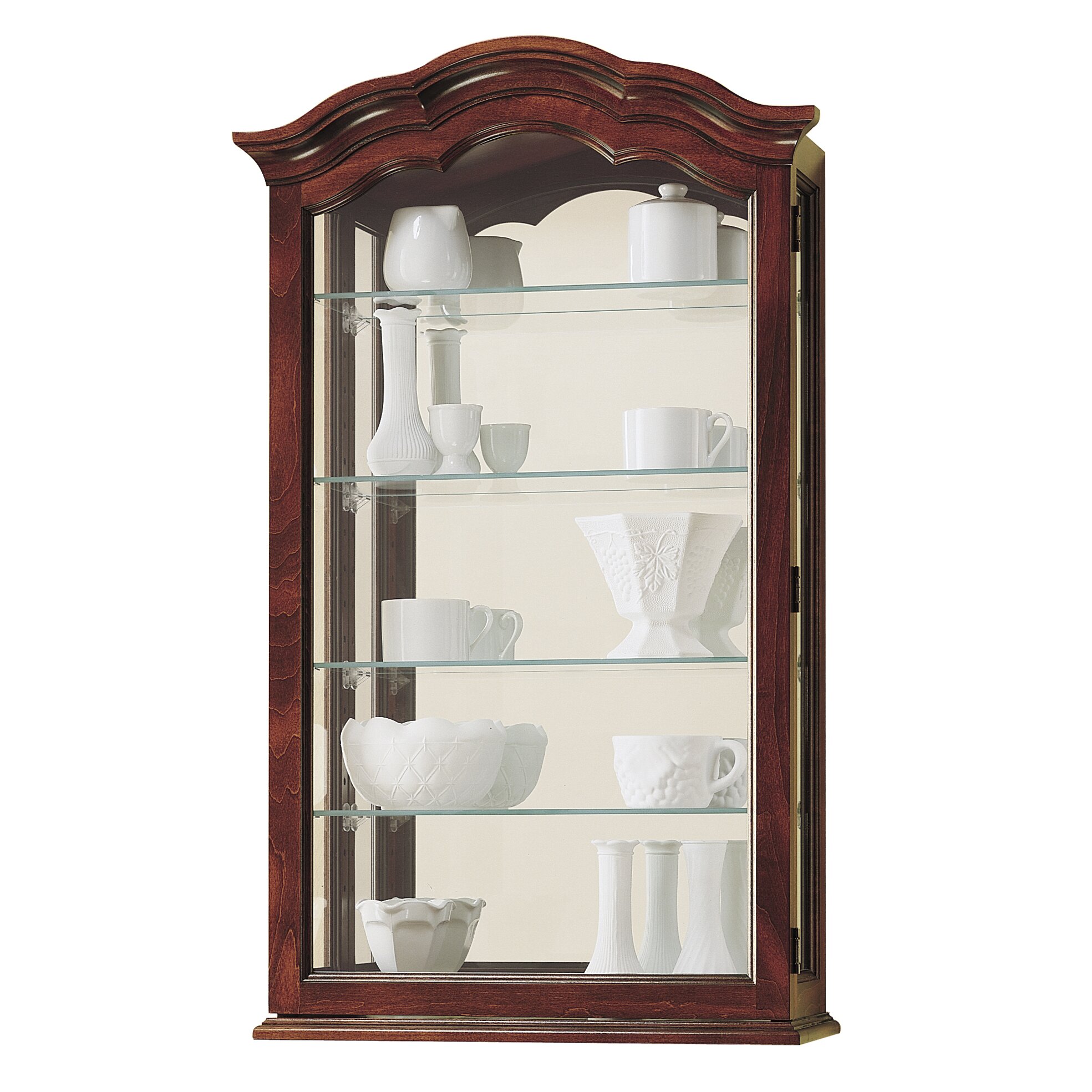 Howard Miller Vancouver II Wall-Mounted Curio Cabinet 