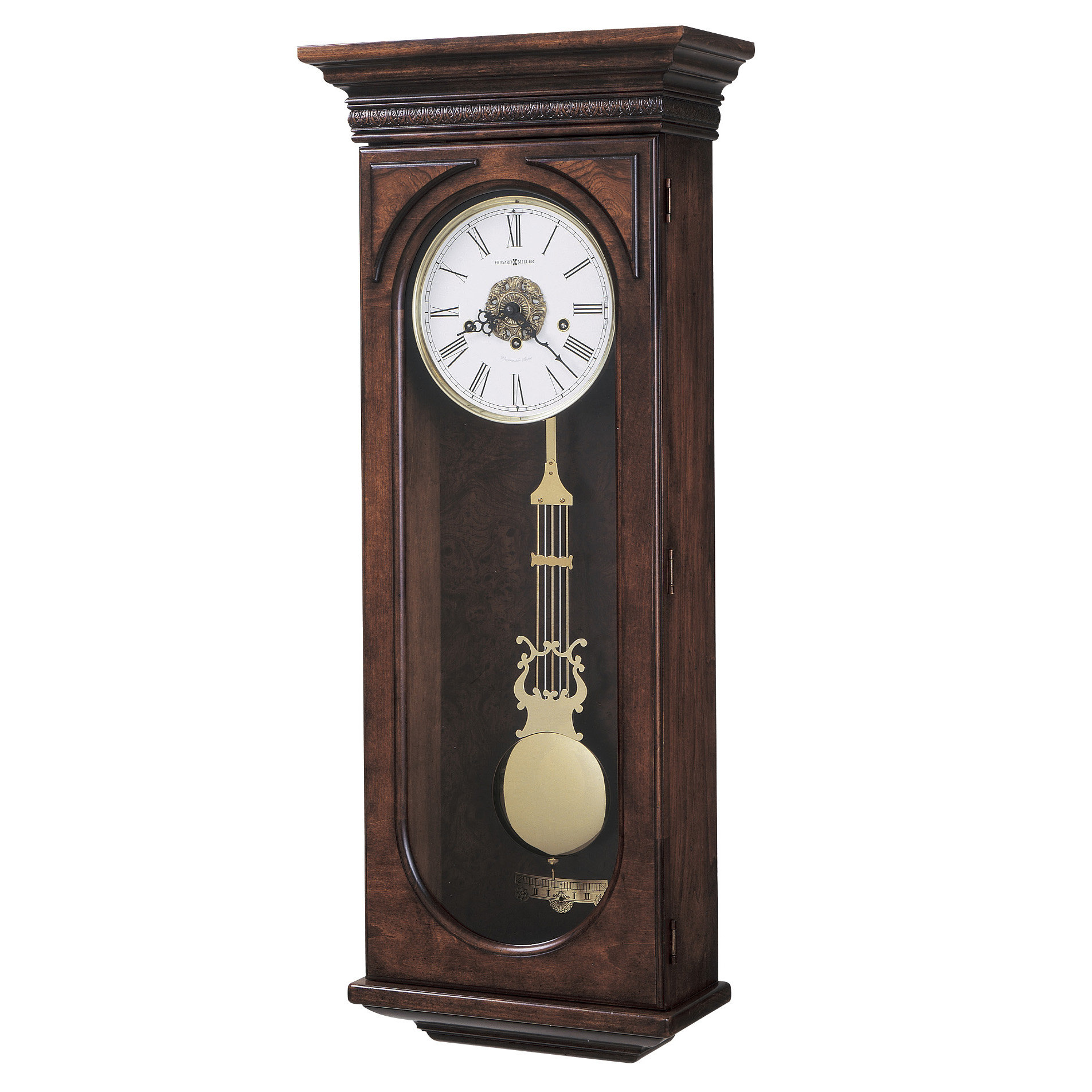 Howard Miller Chiming KeyWound Earnest Wall Clock Wayfair