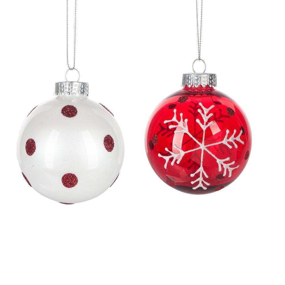 Midwest Seasons Winter Sweets 4 Piece Ball Ornament Set &amp; Reviews 