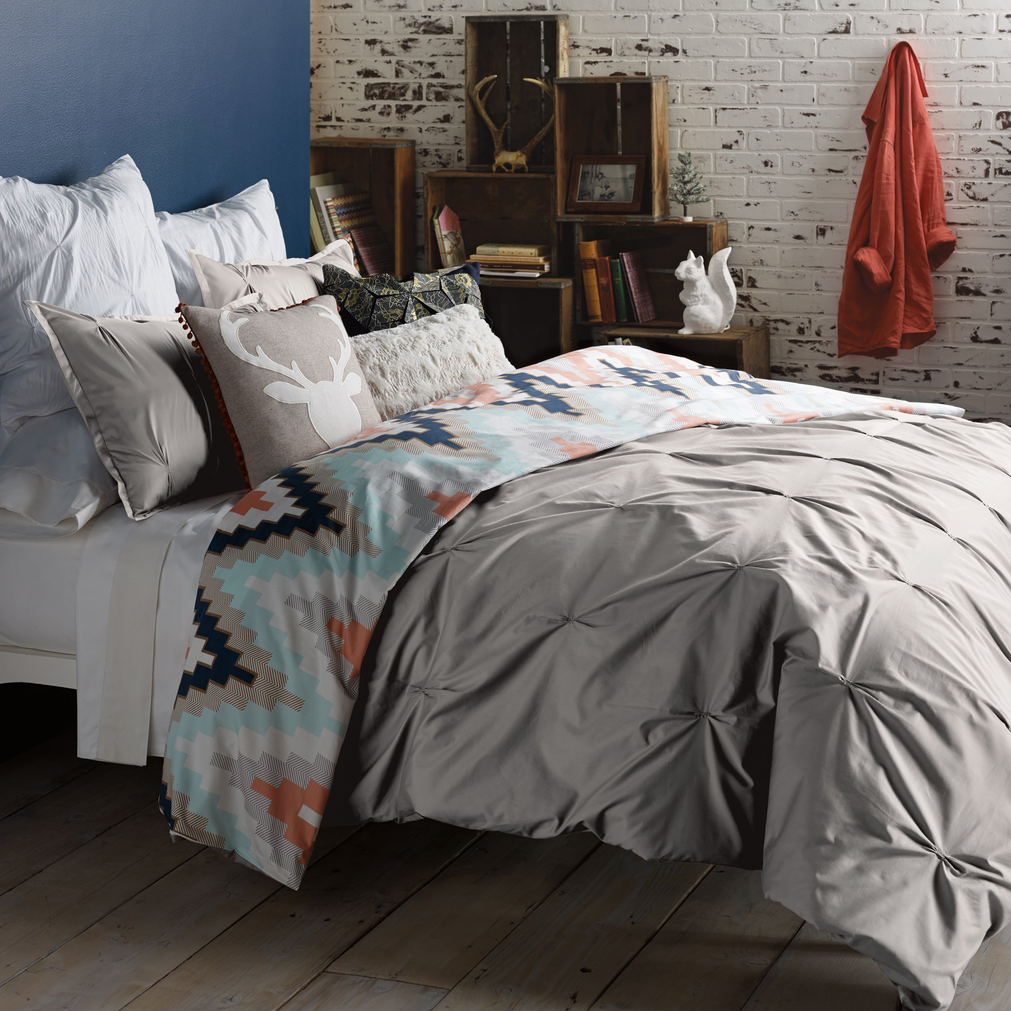 Blissliving Home Harper 3 Piece Reversible Duvet Cover Set & Reviews Wayfair