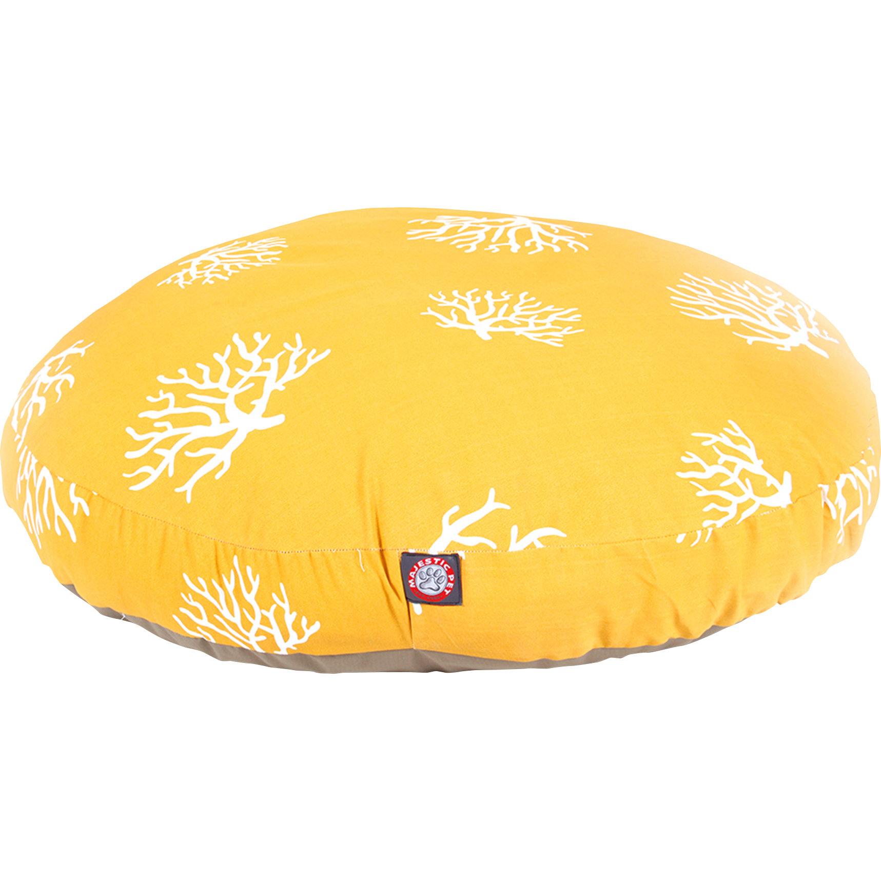 large round dog pillow