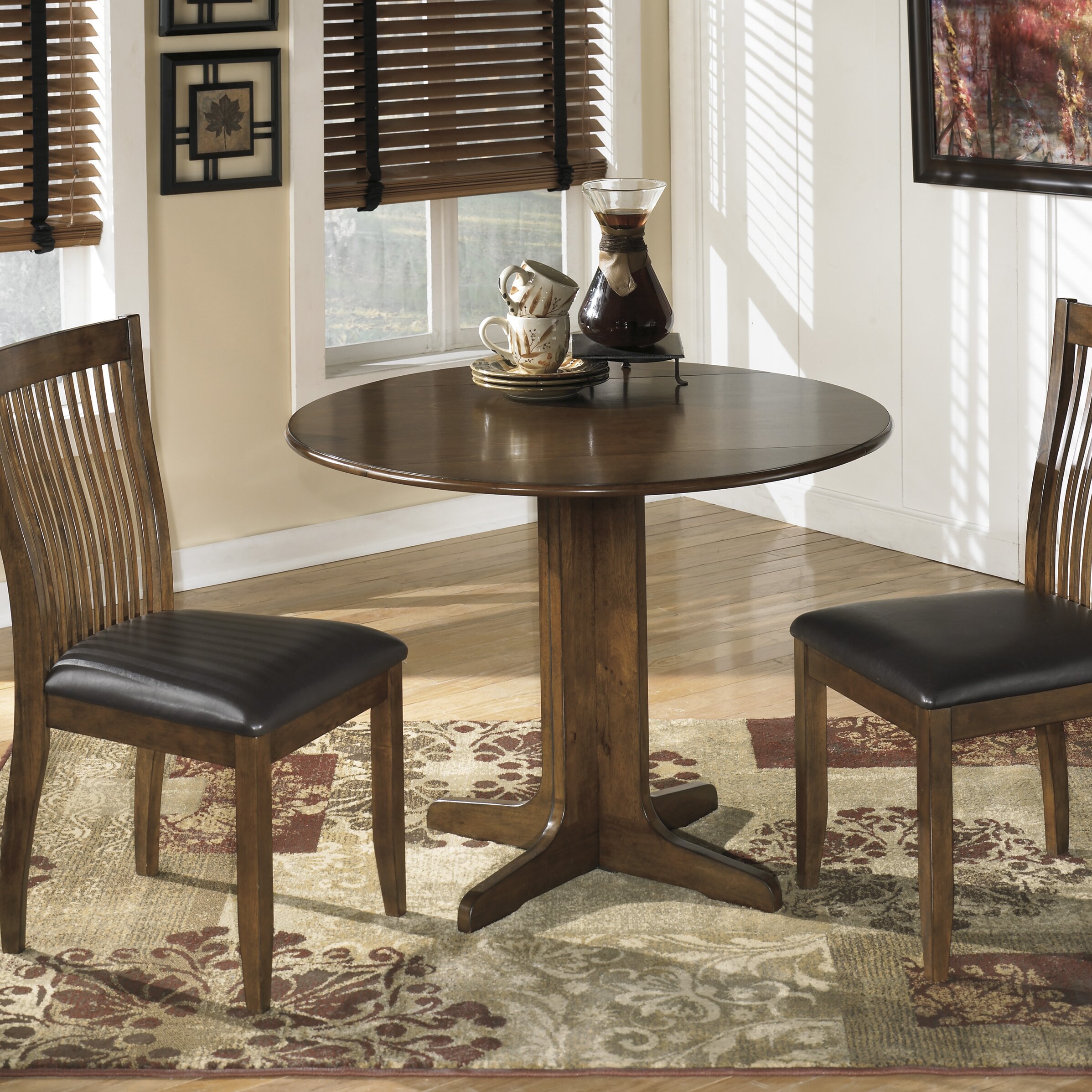 Signature Design By Ashley Stuman Drop Leaf Dining Table & Reviews ...