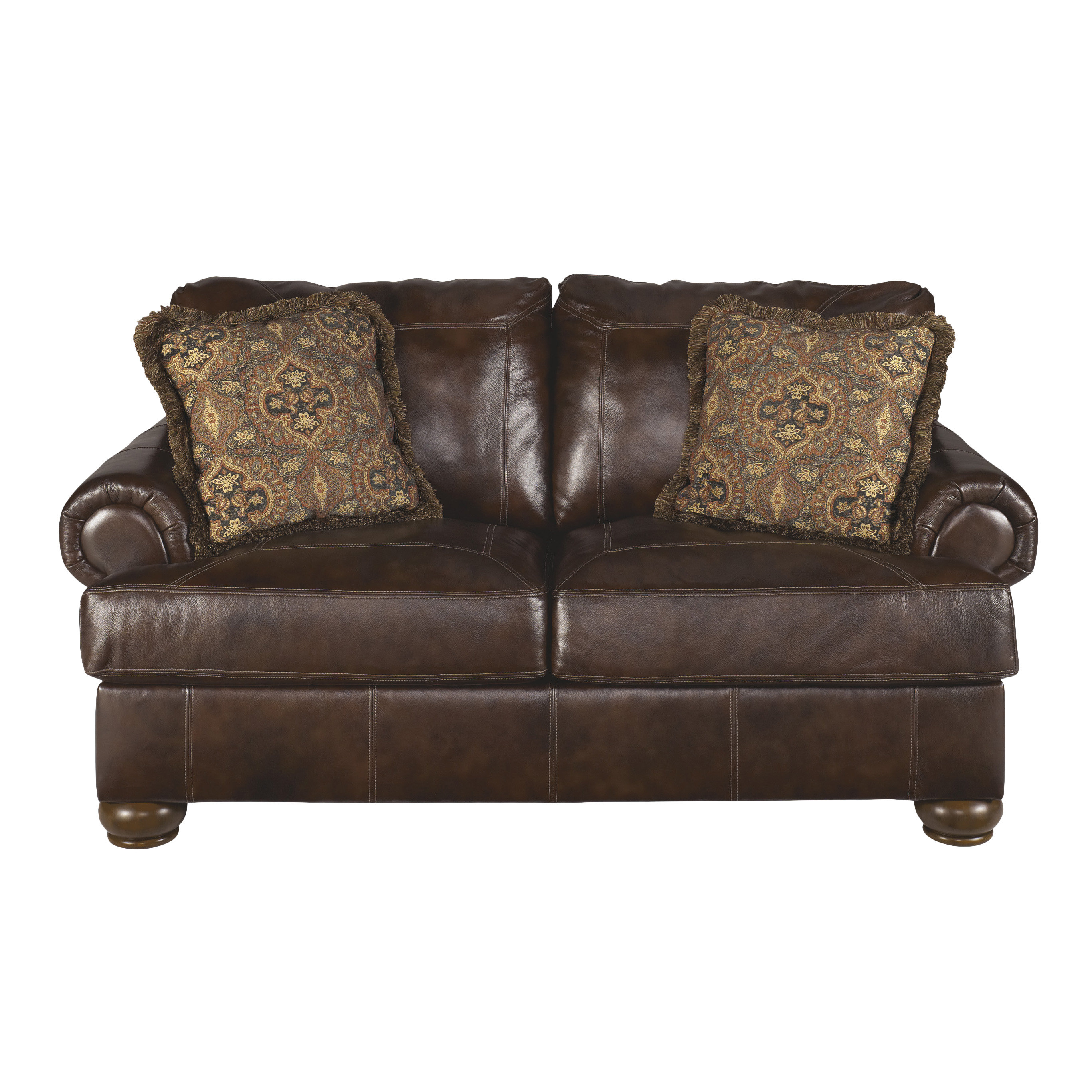 Signature Design by Ashley Heath Leather Loveseat & Reviews Wayfair