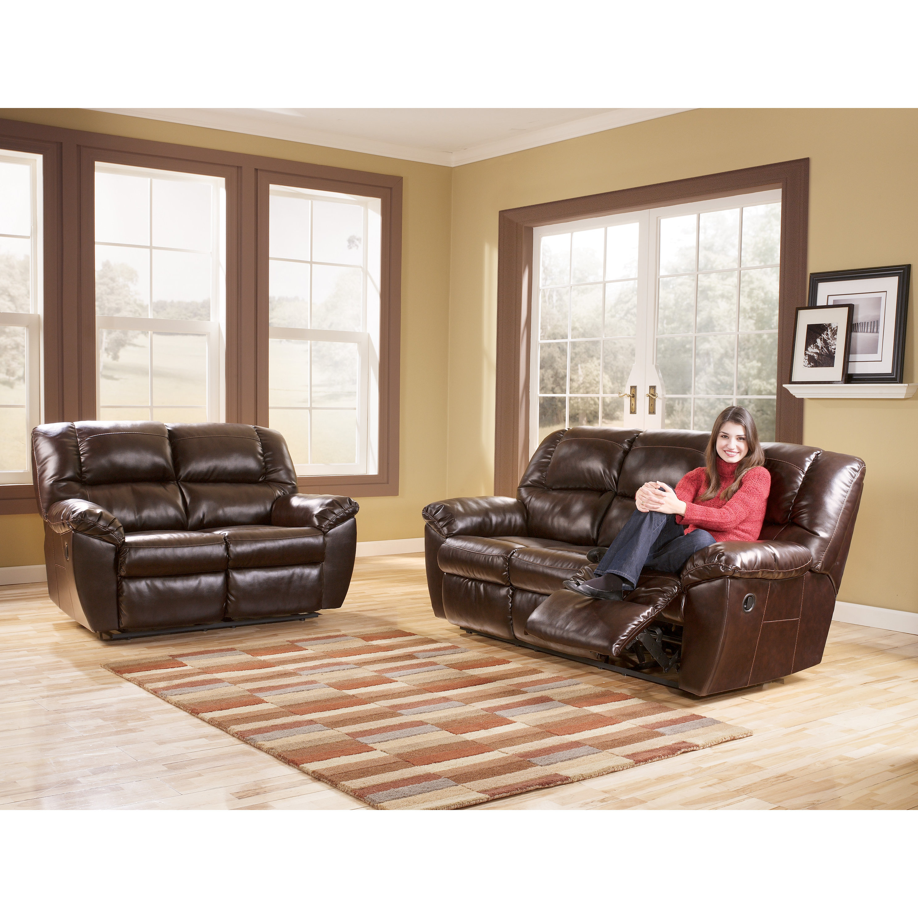 Signature Design by Ashley Ruth Reclining Loveseat & Reviews Wayfair