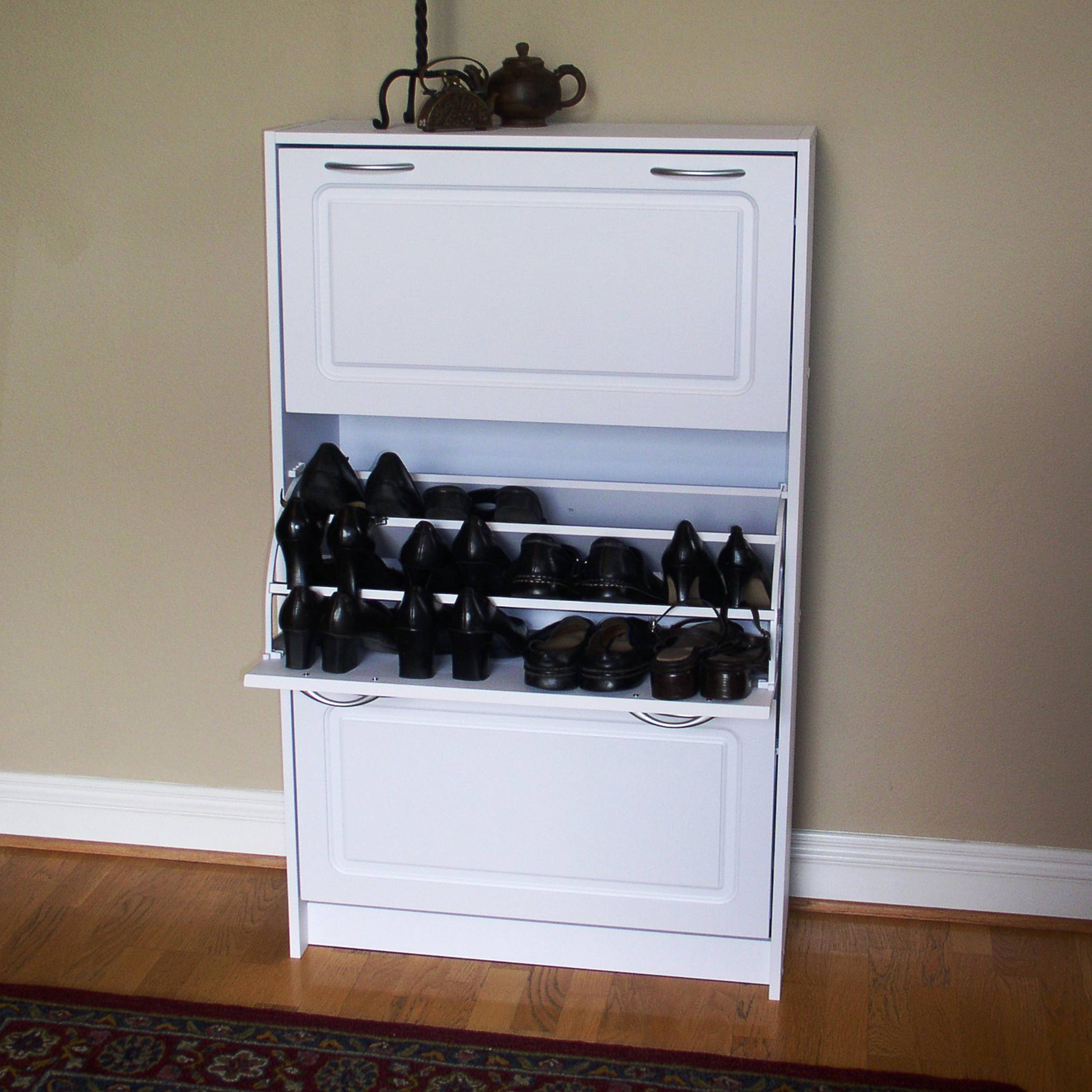 4D Concepts Triple 36Pair Shoe Storage & Reviews Wayfair